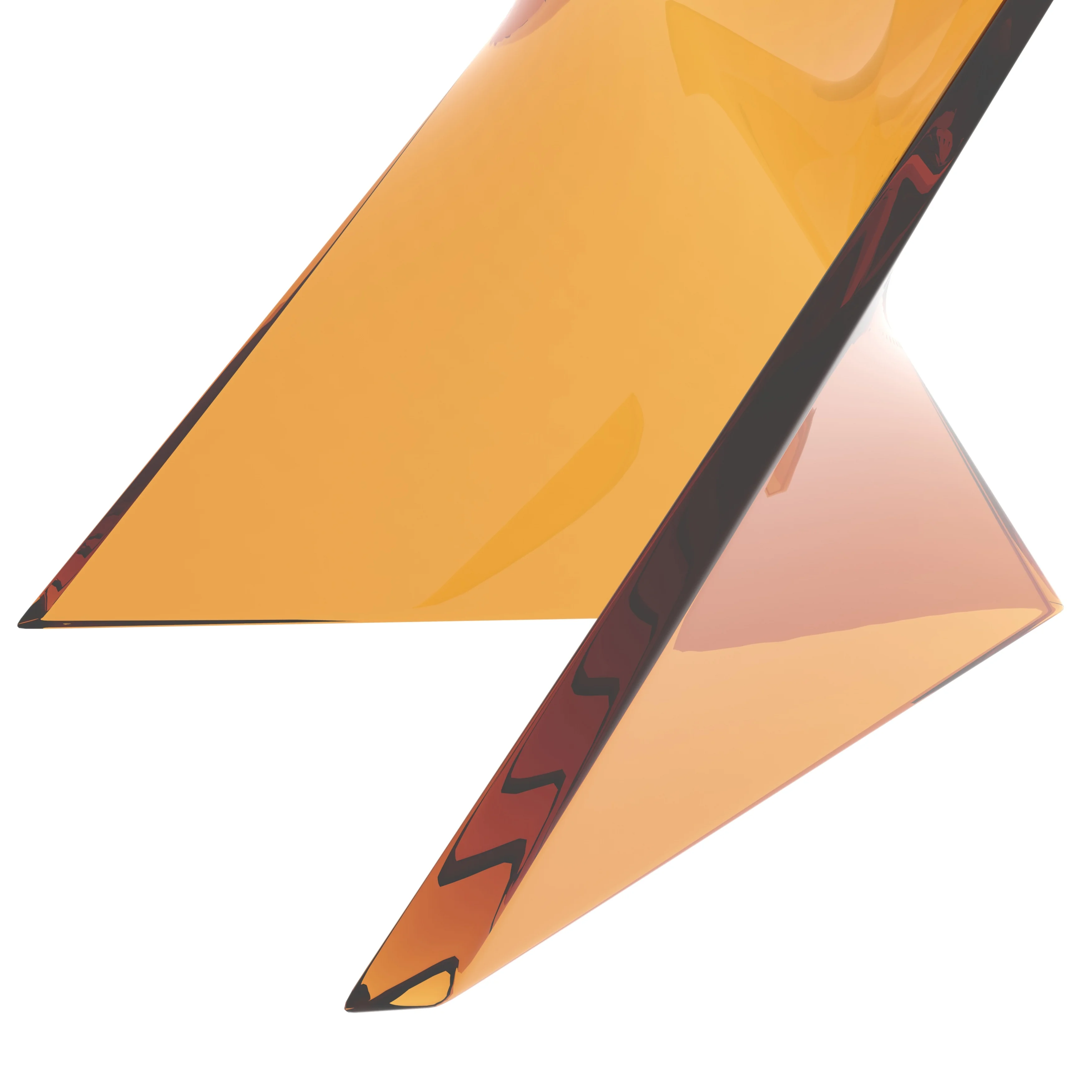 Randolph Modern Accent Side Table Indoor and Outdoor Use Transparant Tea