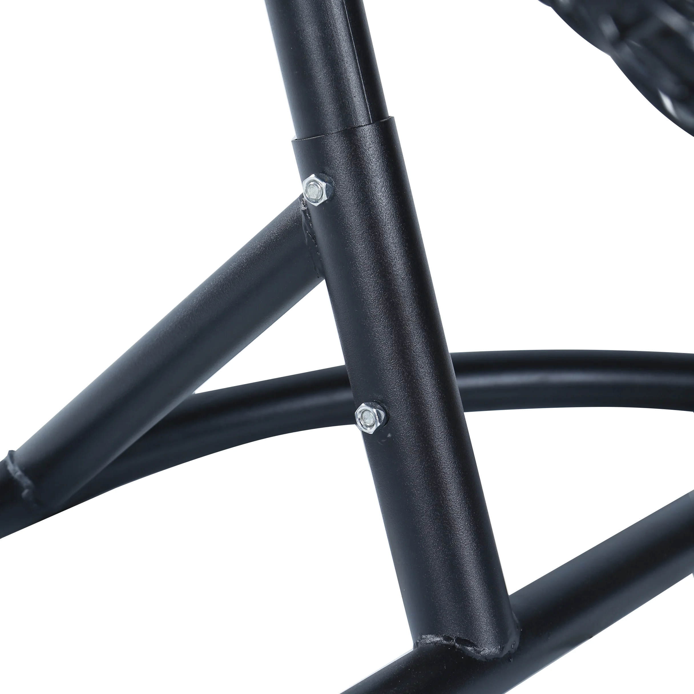 Recluse Collection Modern Outdoor Swing Chair Black Frame with ES57 Light Green Cushion