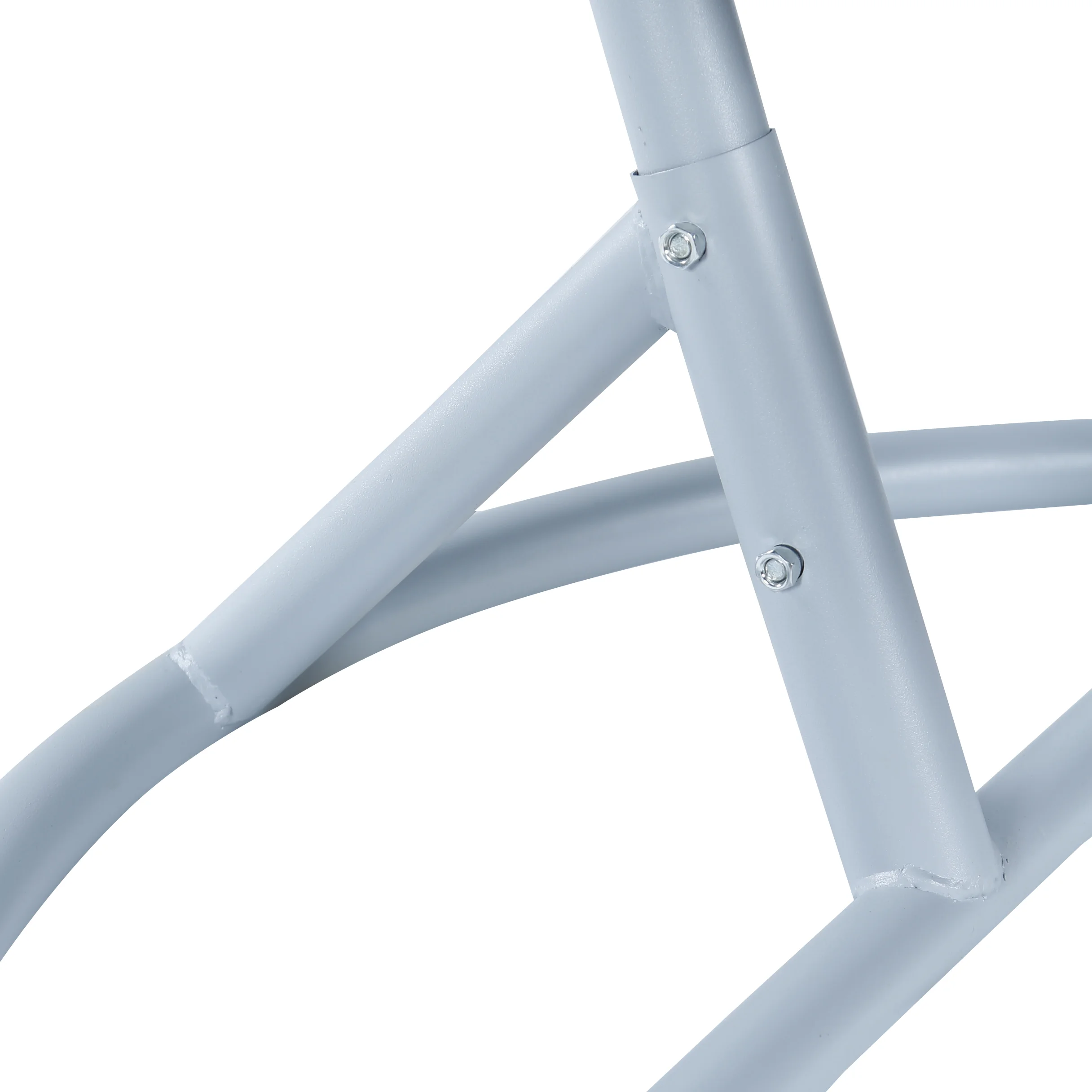 Recluse Collection Modern Outdoor Swing Chair Grey Frame with ES57 Beige Cushion