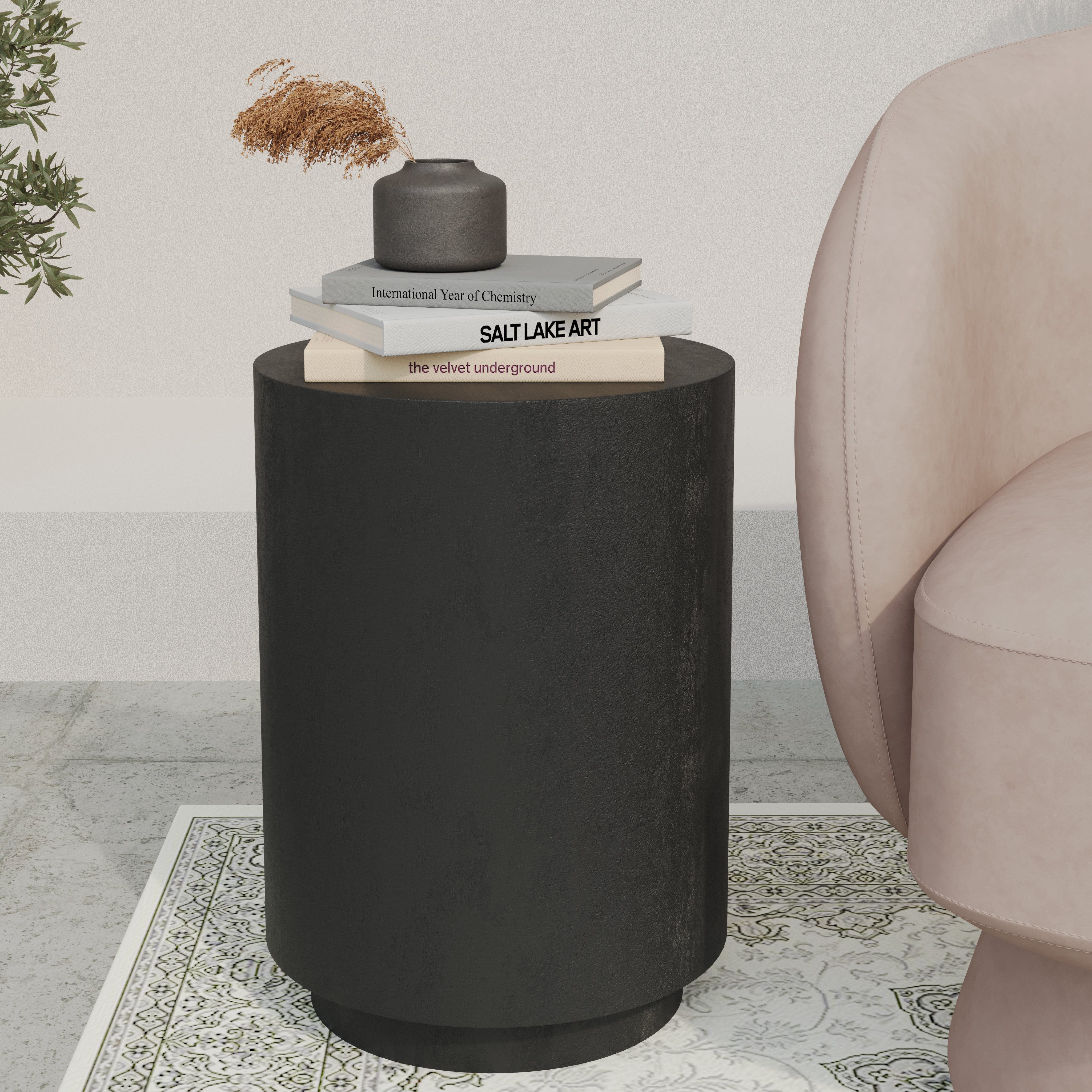 Modern Side End Table Ramble Series In Black