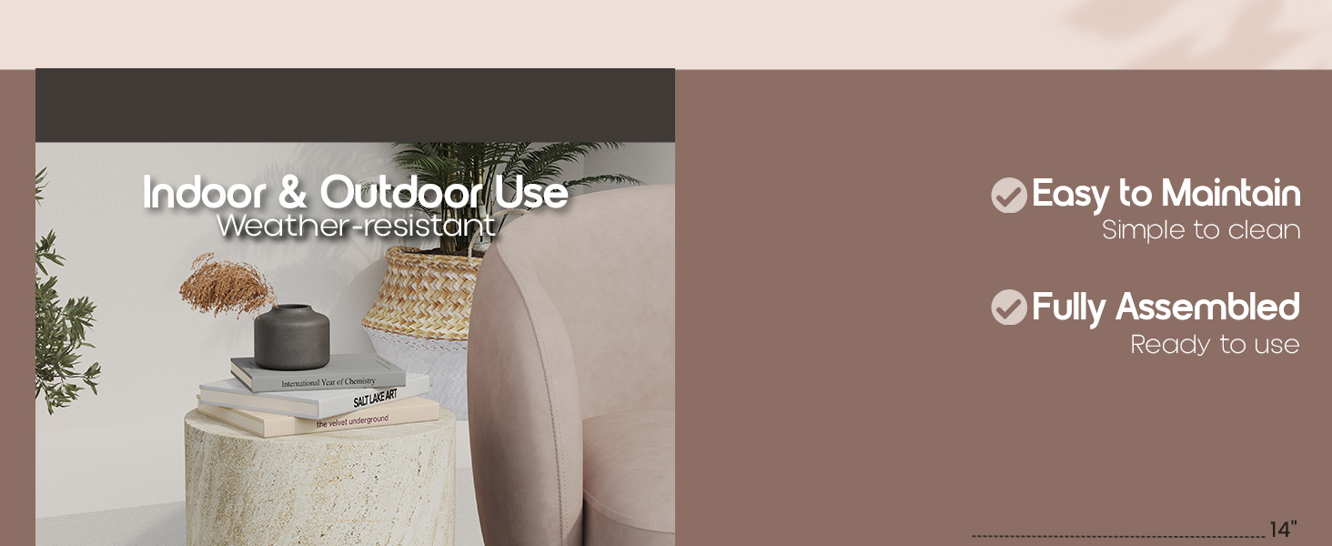 Modern Side End Table Ramble Series In Travertine