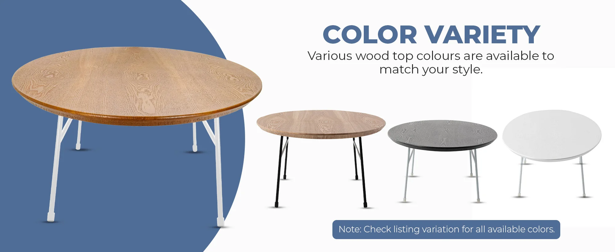 Rossmore Oval Coffee Table with Ash Veneer Top and White Powder Coated Steel Frame in Walnut