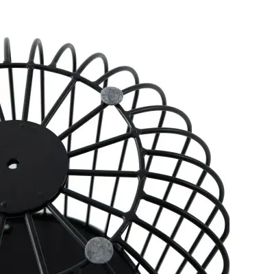 Runswick Modern Wood Top End Table With Metal Base in Black