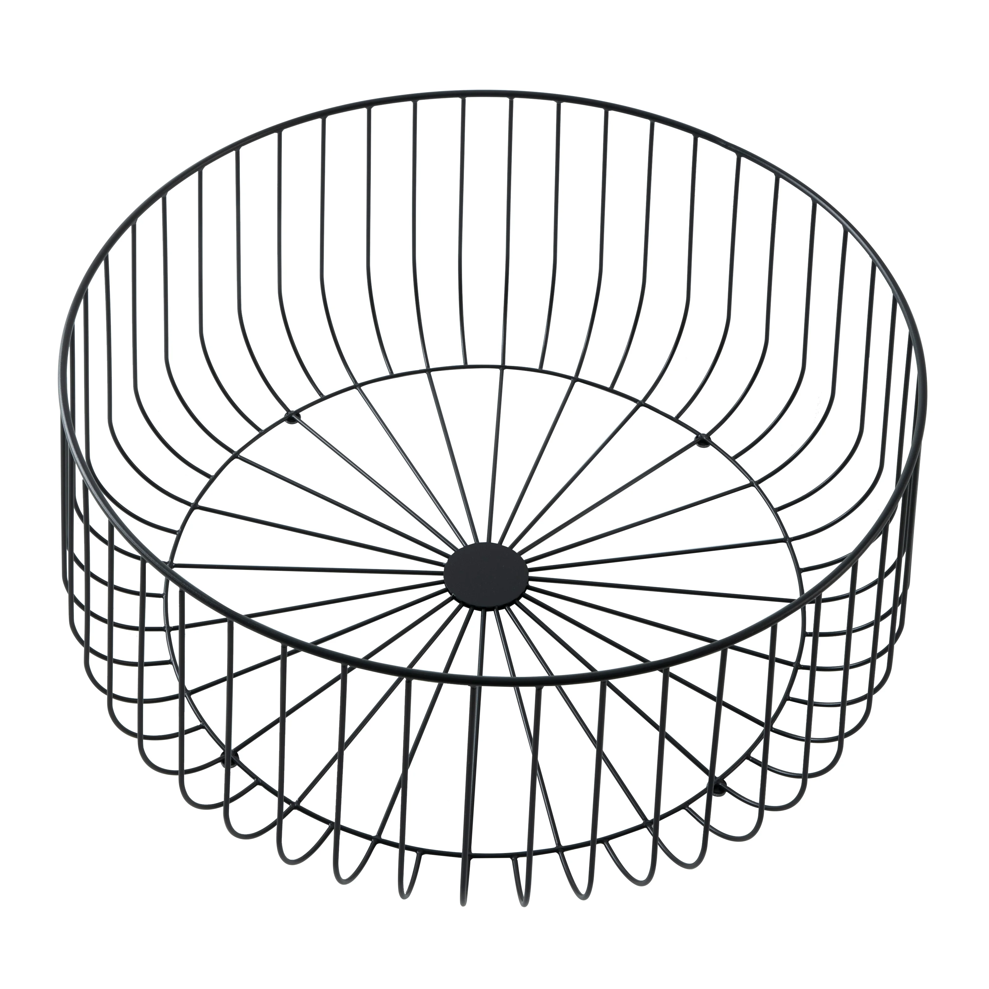 Runswick Modern Wood Top Coffee Table With Metal Base