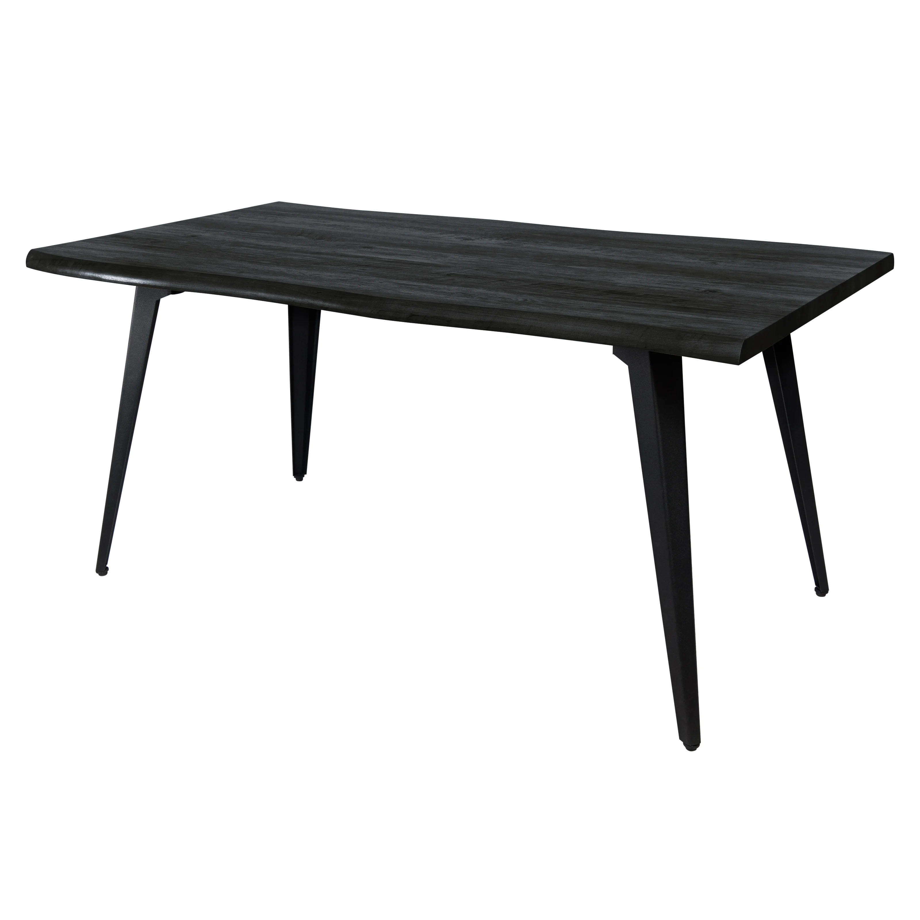 Ravenna Modern Rectangular Wood 63" Dining Table With Metal Legs
