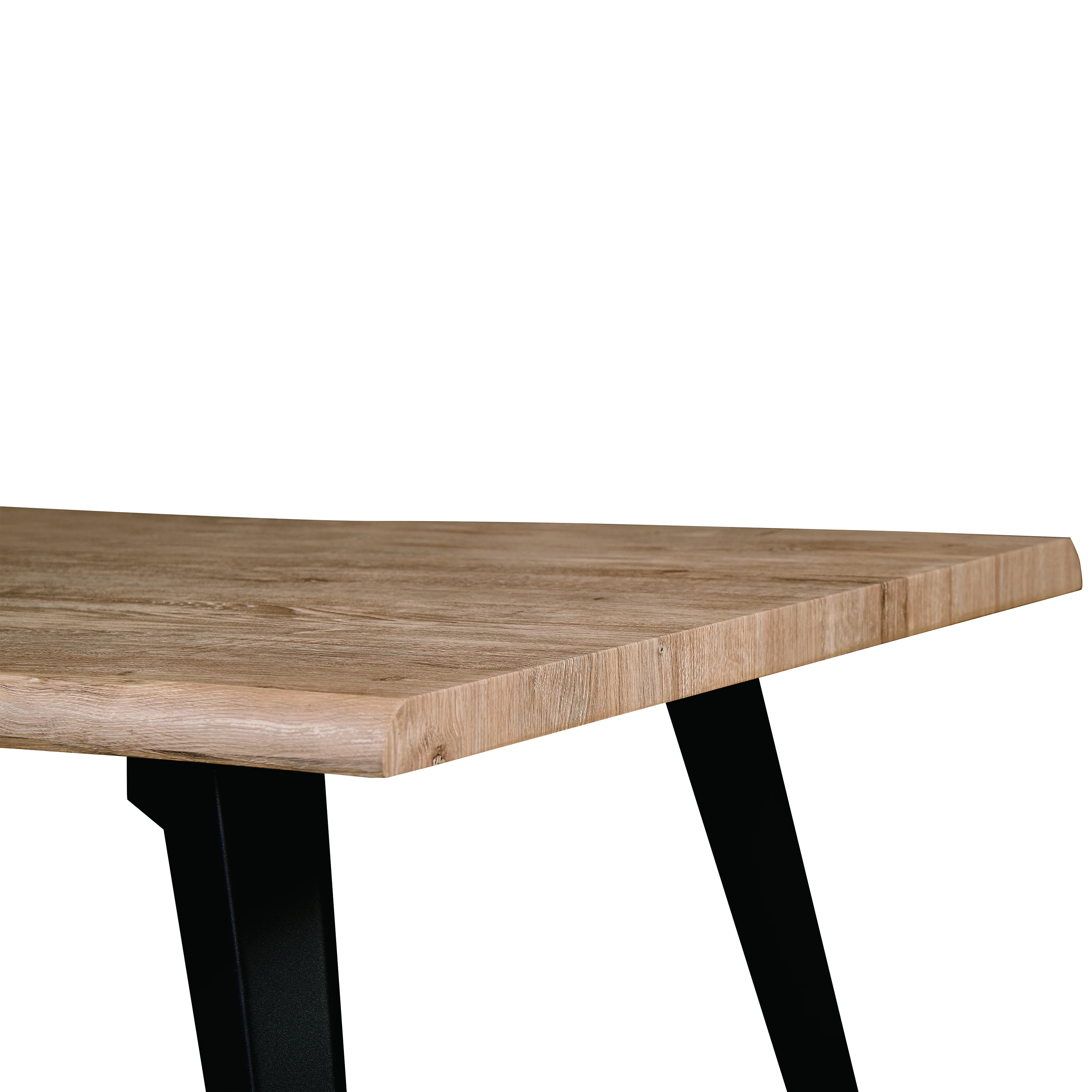 Ravenna Modern Rectangular Wood 63" Dining Table With Metal Legs