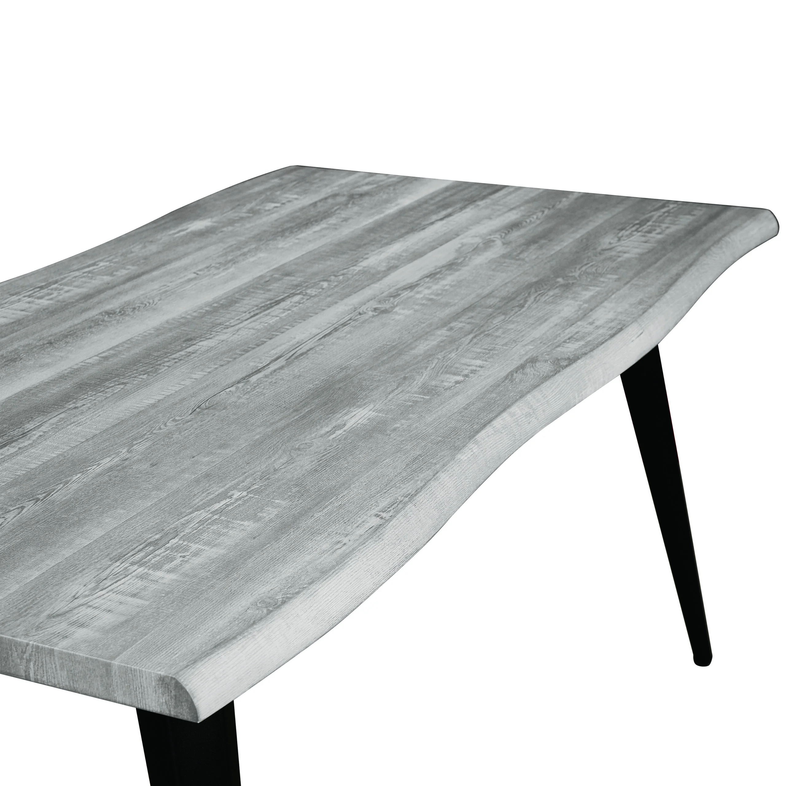 Ravenna Modern Rectangular Wood 63" Dining Table With Metal Legs