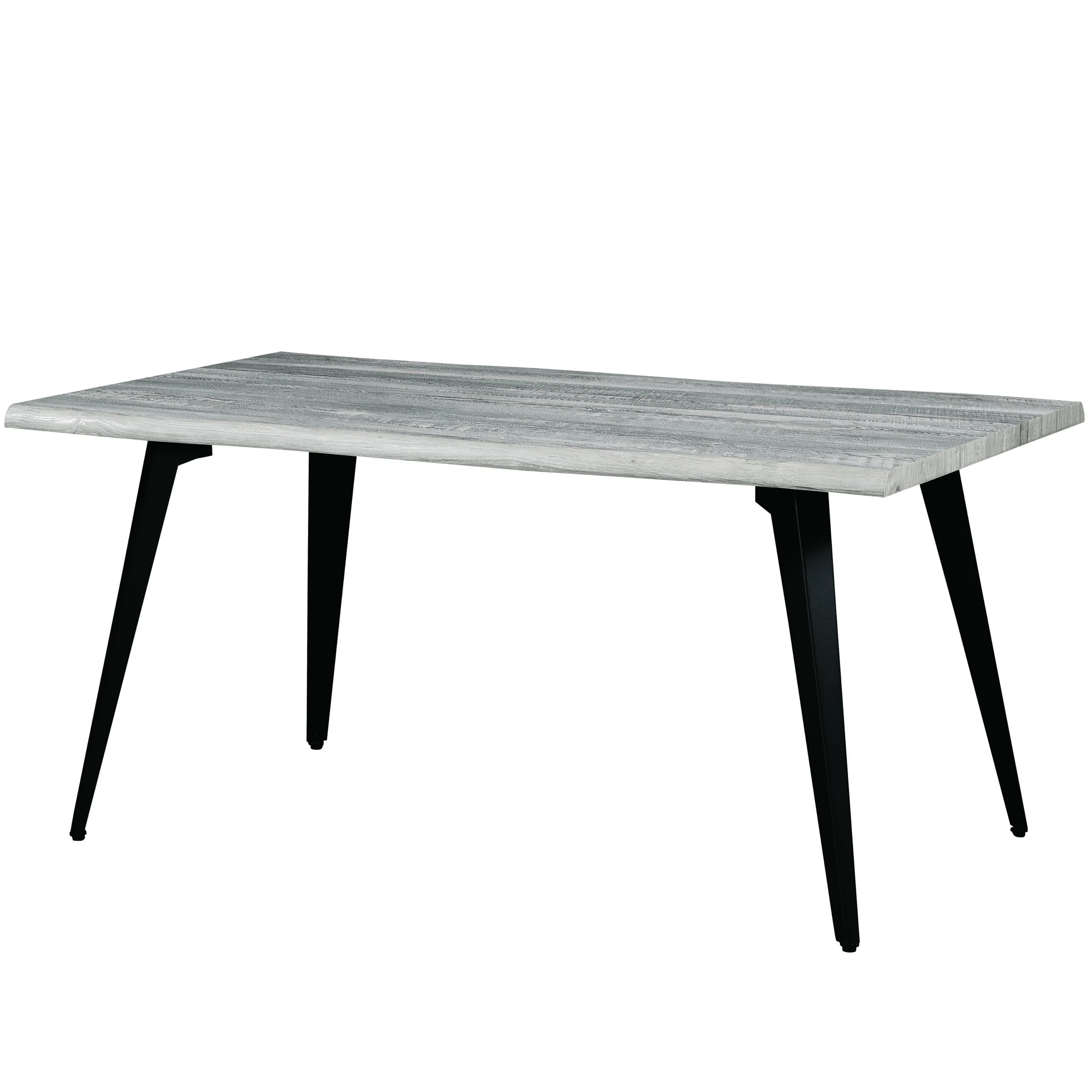 Ravenna Modern Rectangular Wood 63" Dining Table With Metal Legs