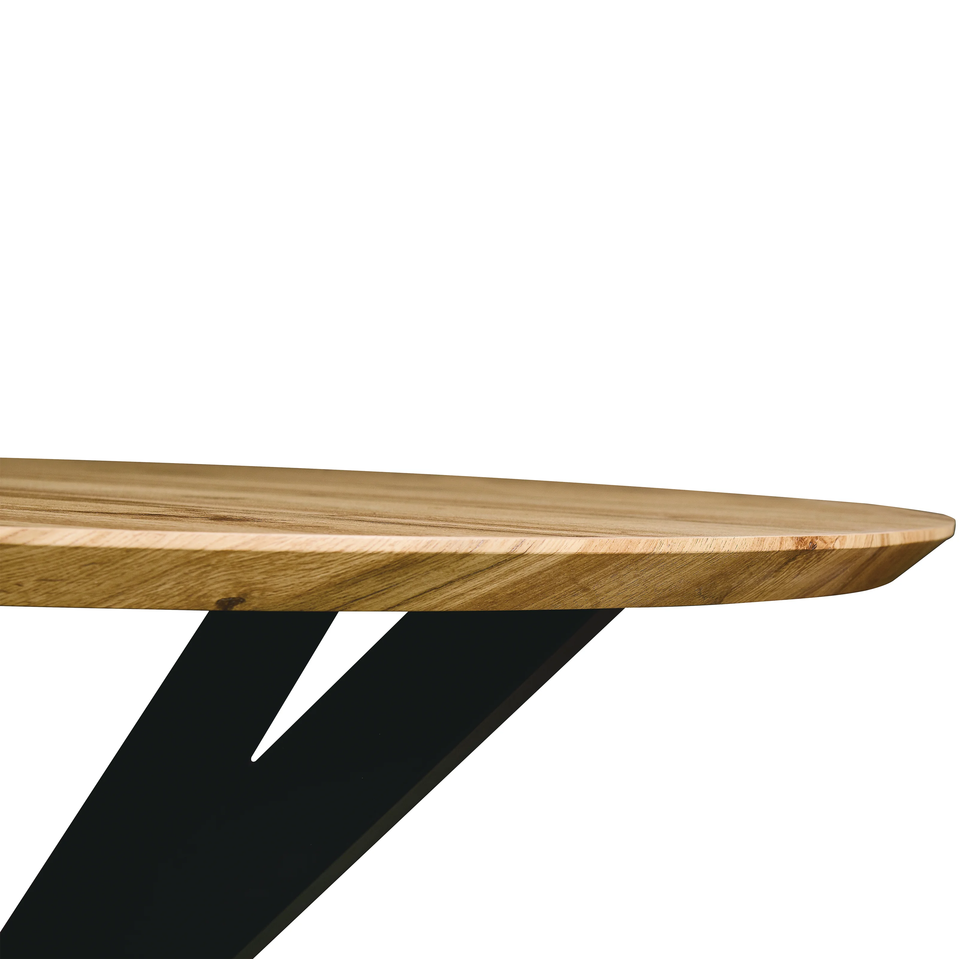 Ravenna 47" Round Wood Dining Table With Modern Metal Base