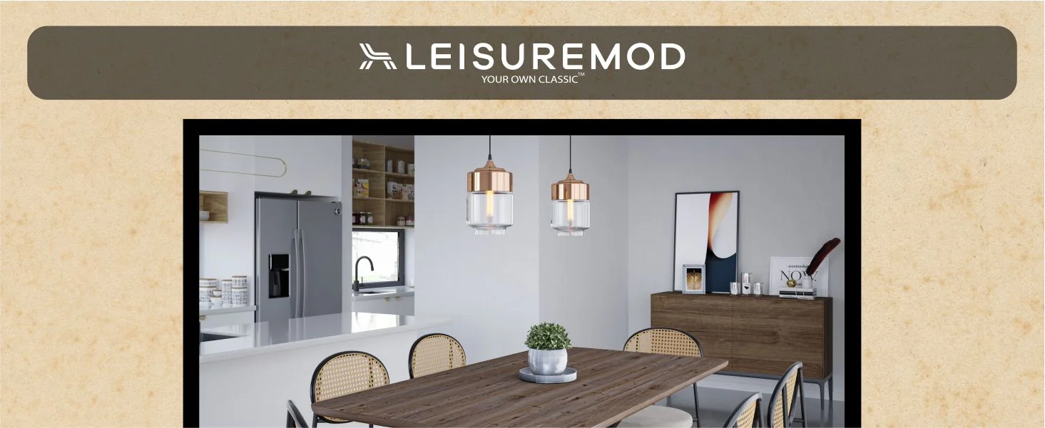 Ravenna 63" Rectangular Wood Dining Table With Modern Metal Base