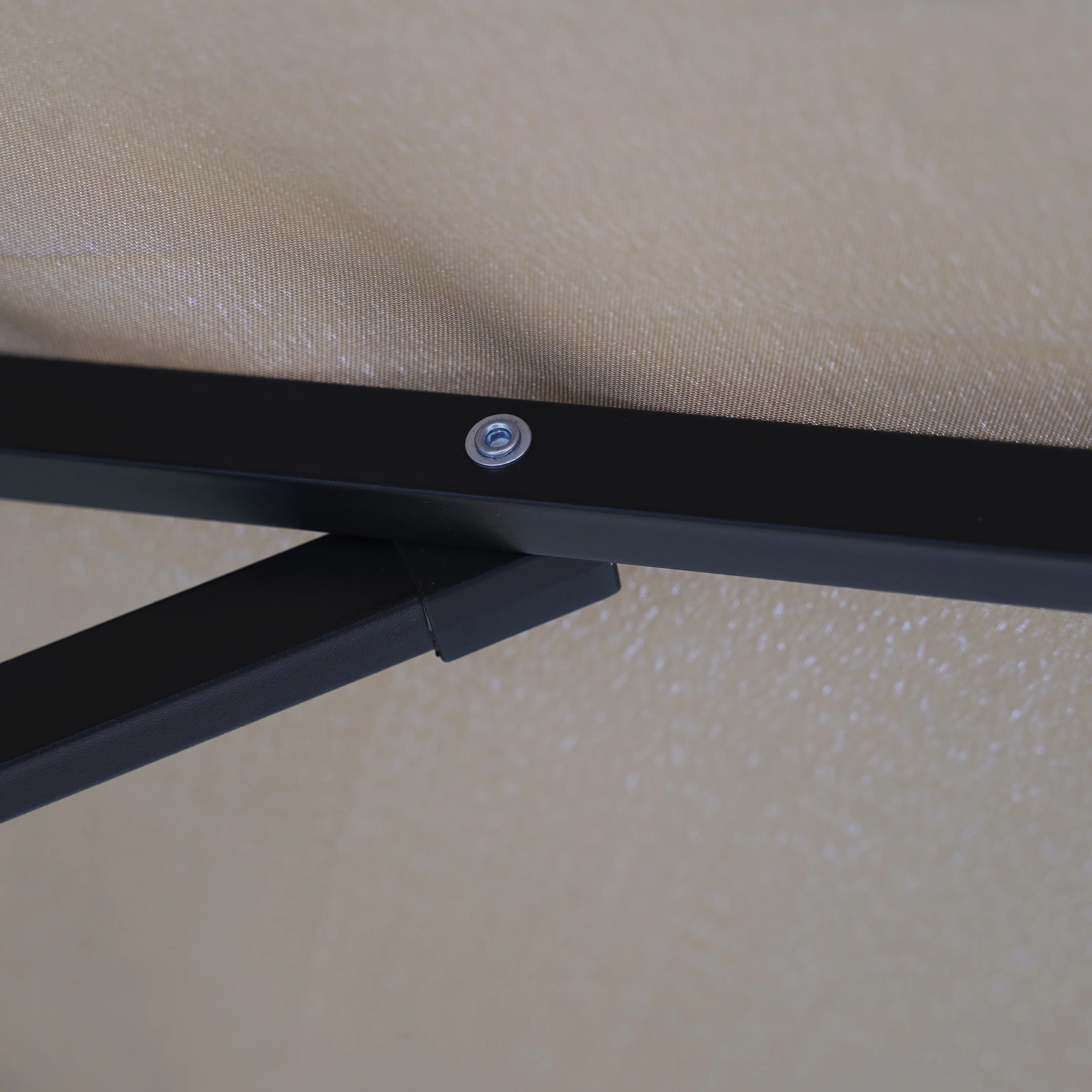 Sierra Outdoor Patio Umbrella with Base in Beige