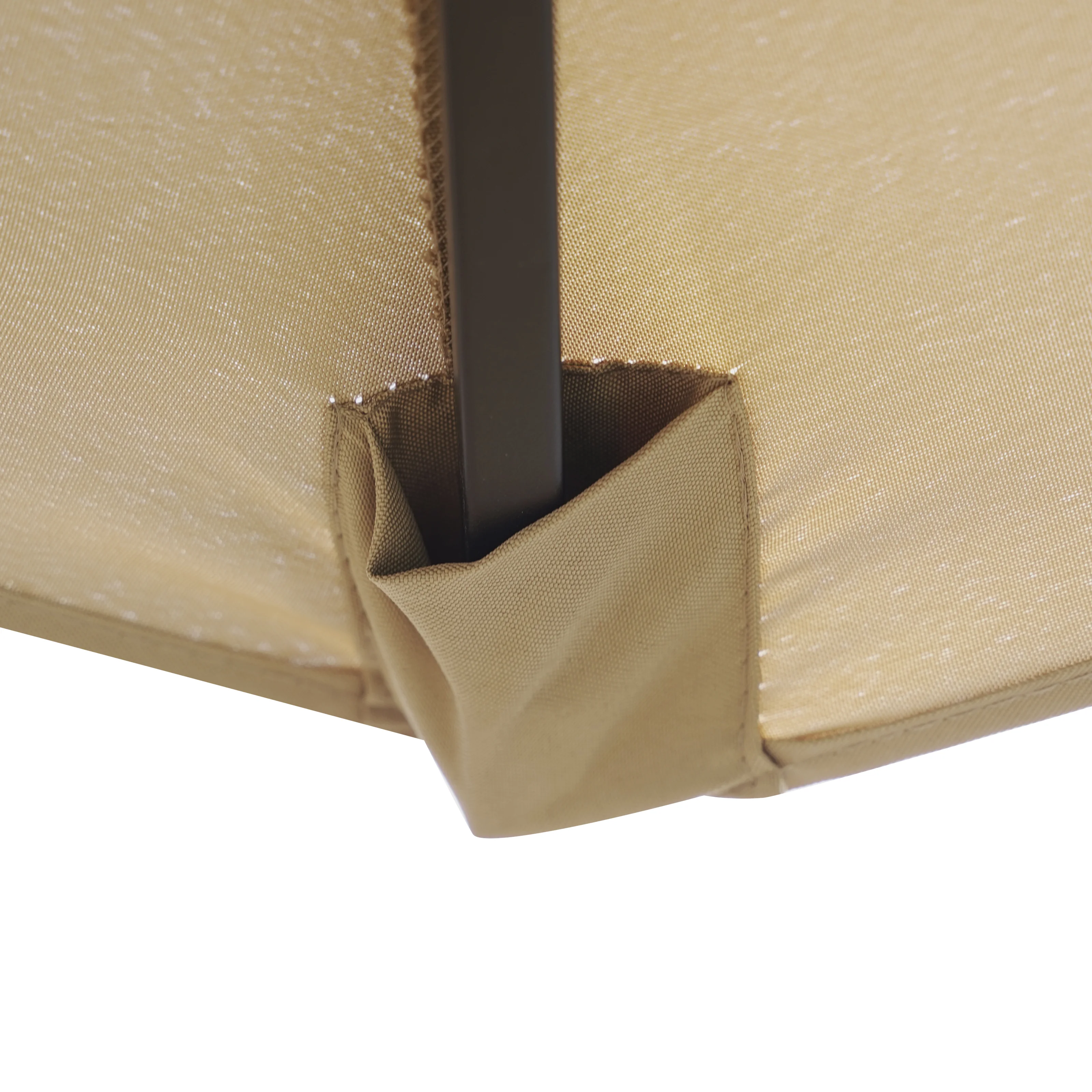 Sierra Outdoor Patio Umbrella with Base in Beige