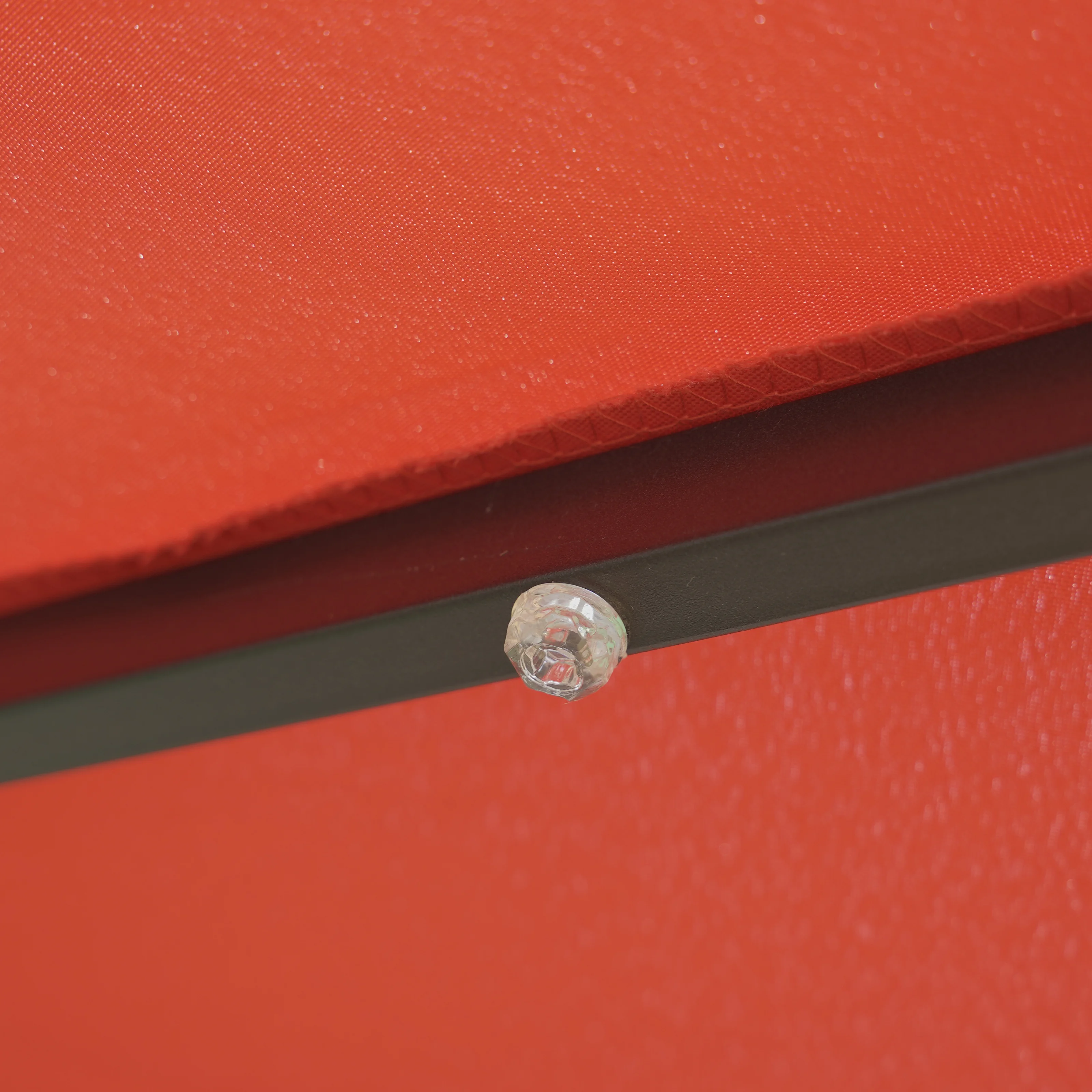 Sierra Outdoor Patio Umbrella with Base in Red