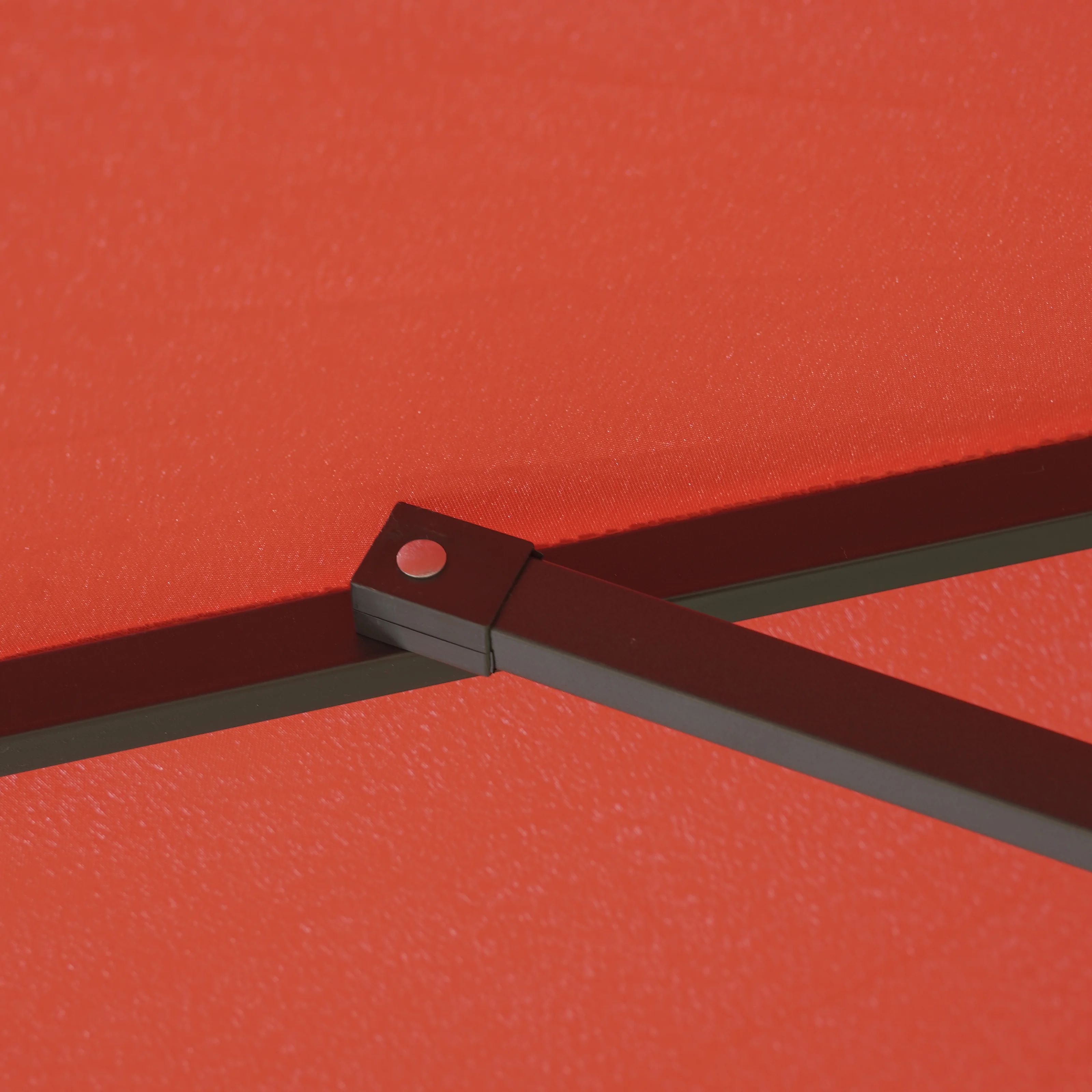 Sierra Outdoor Patio Umbrella with Base in Red