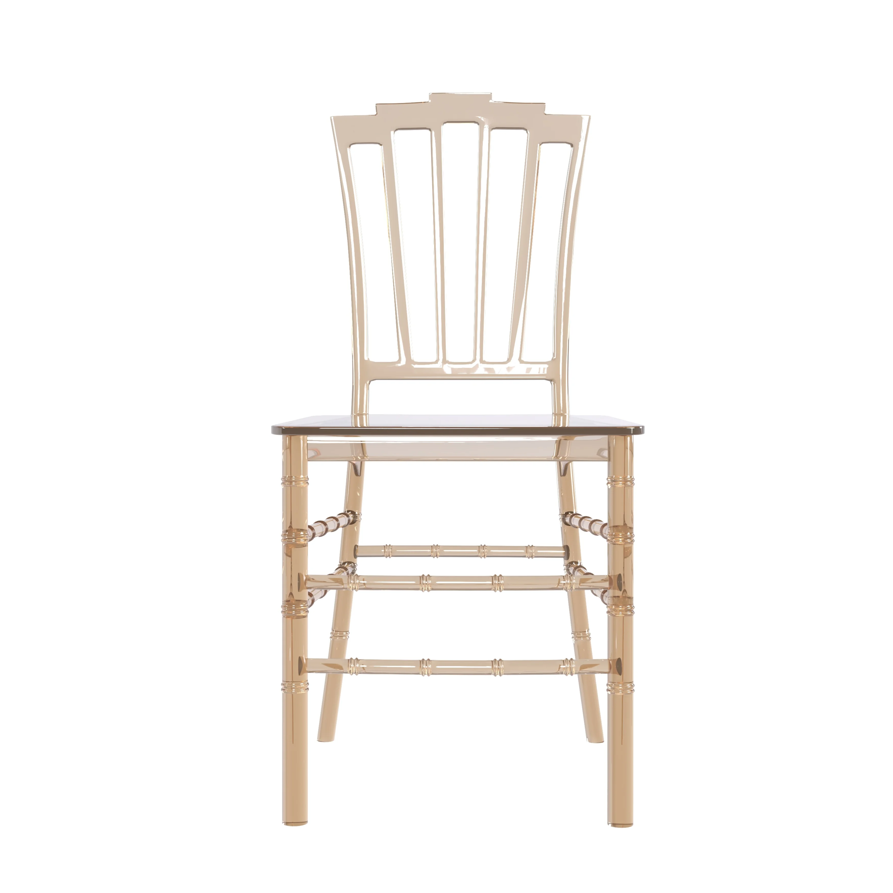 Synth Series Modern Dining Chair in Amber Set of 2