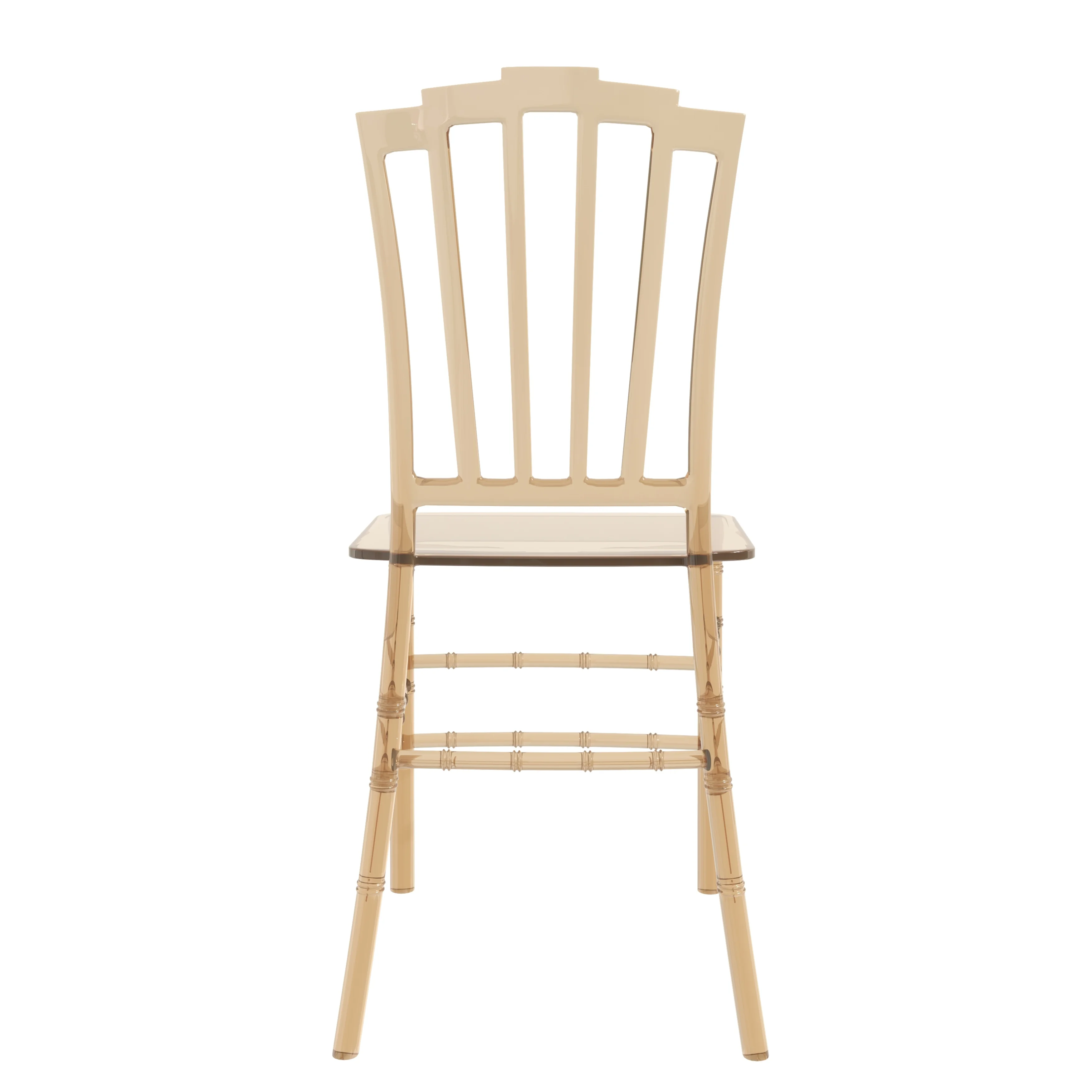 Synth Series Modern Dining Chair in Amber Set of 4