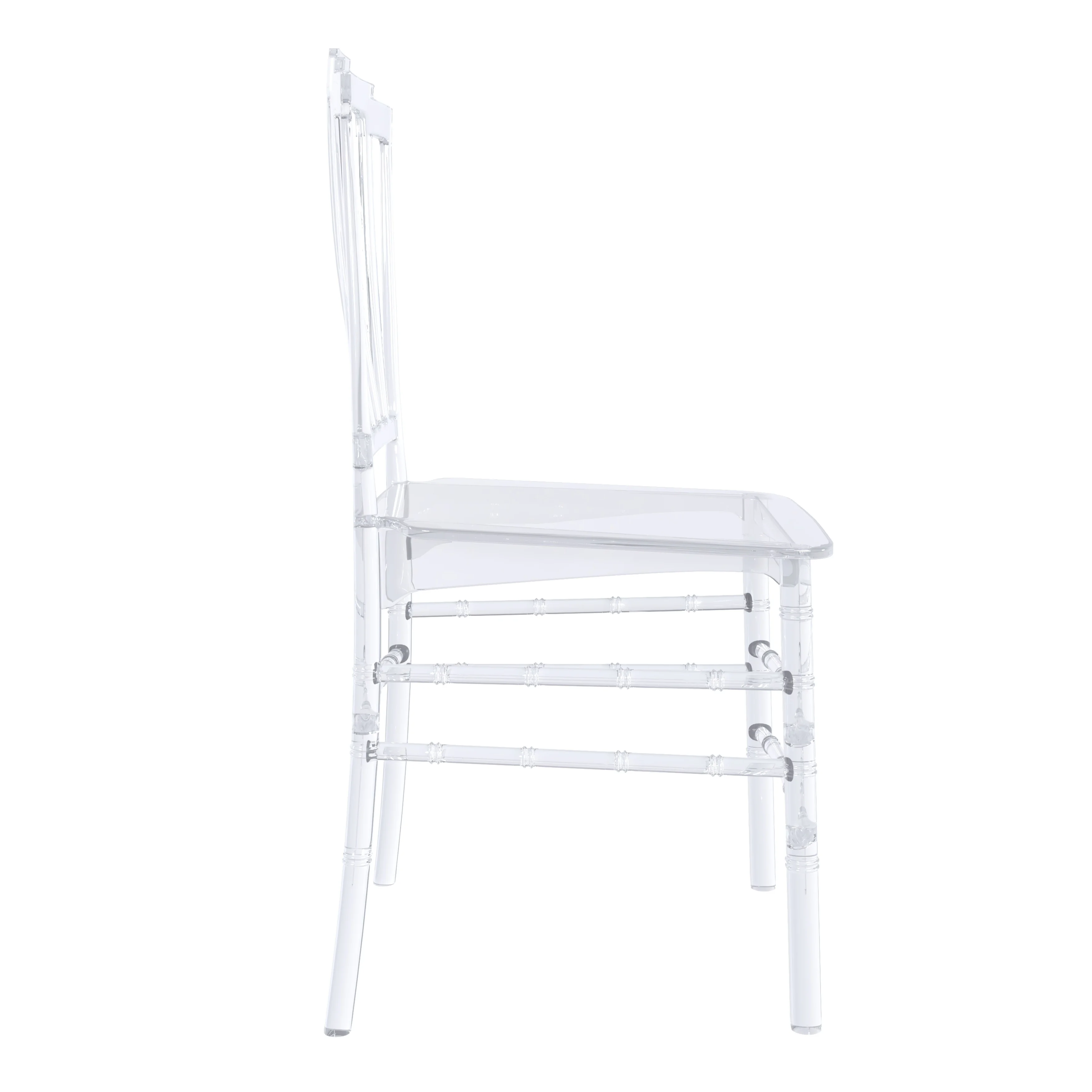 Synth Series Modern Dining Chair in Clear