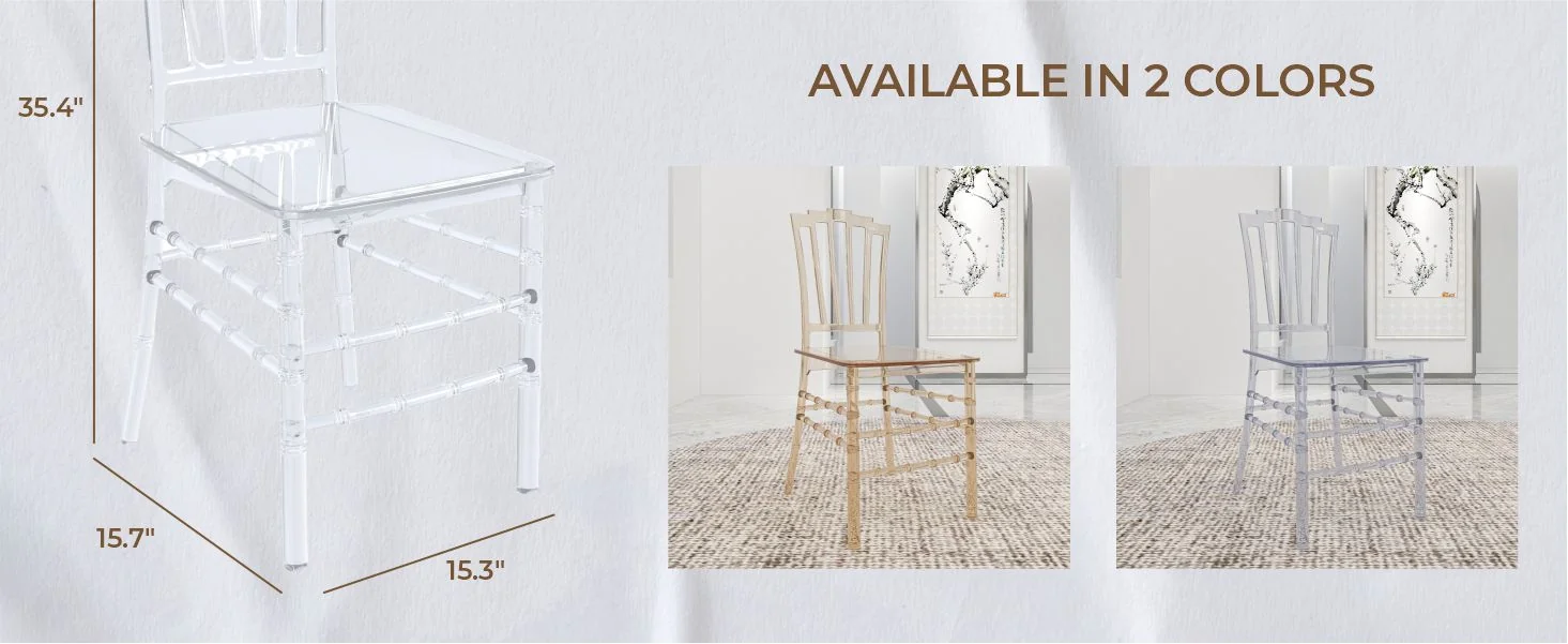 Synth Series Modern Dining Chair in Clear