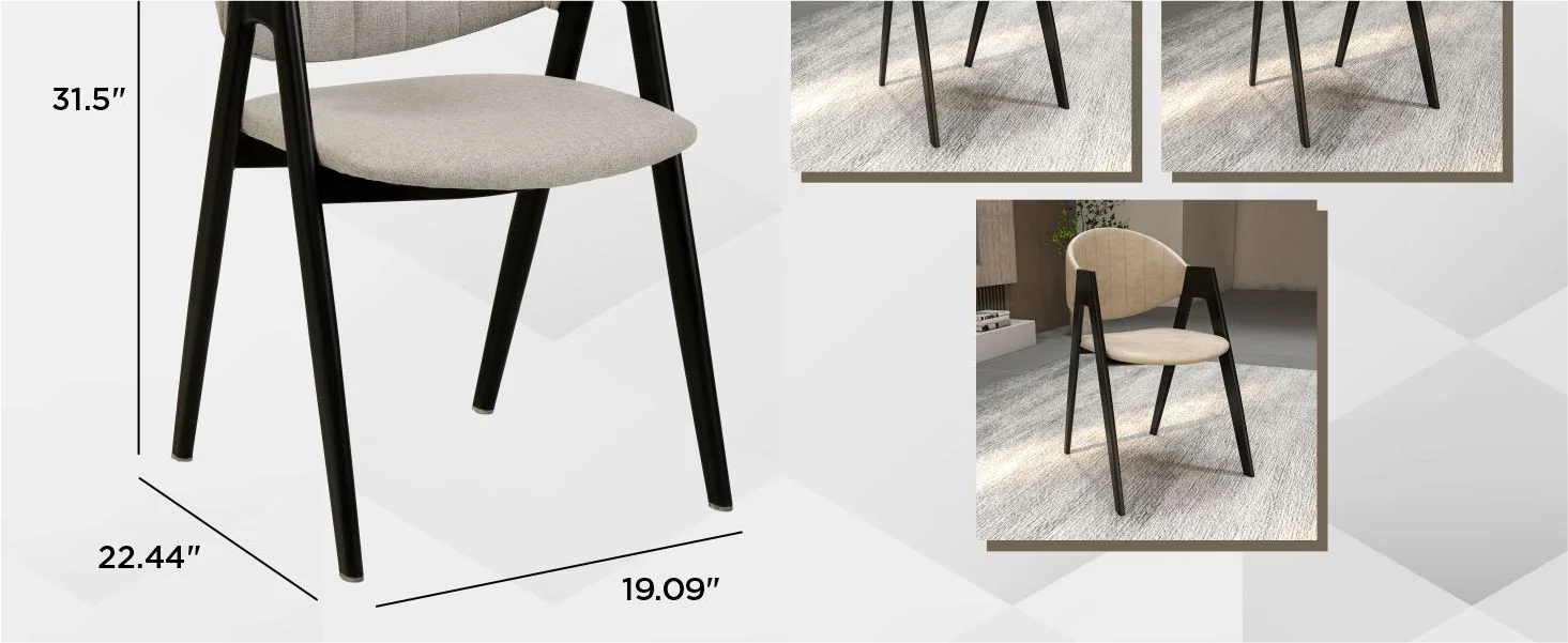 Savor Collection Modern Dining Chairin Grey
