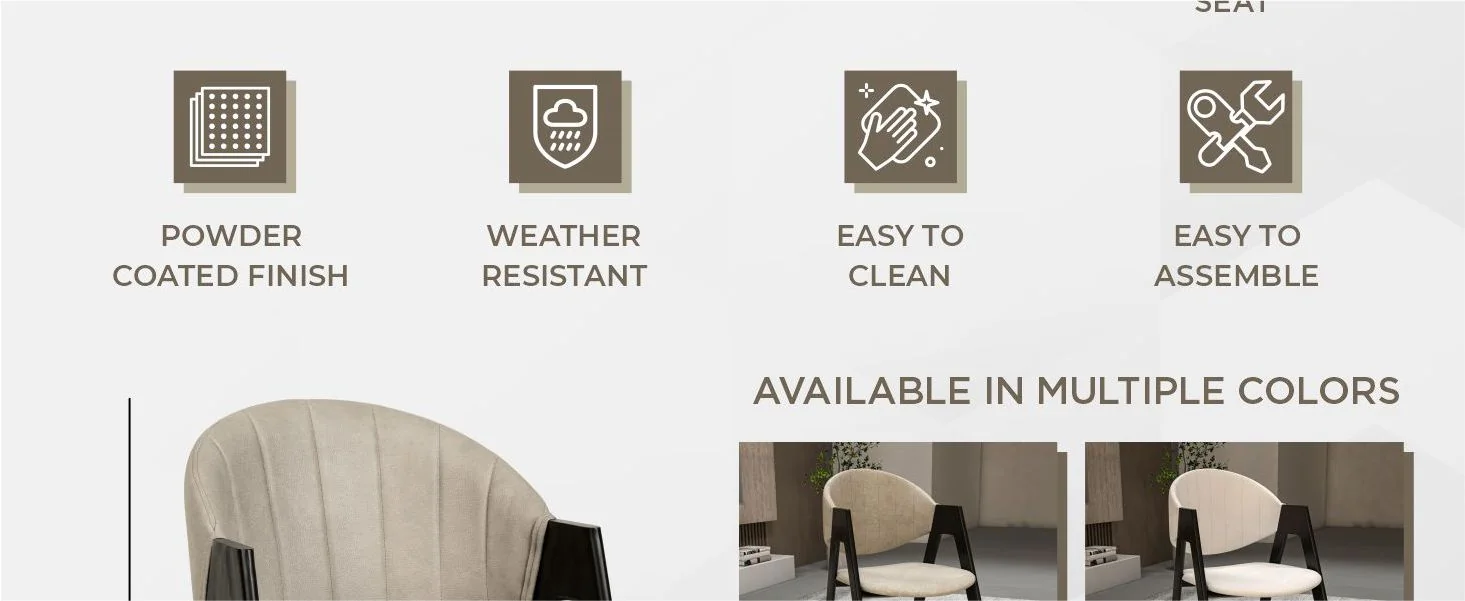 Savor Collection Modern Dining Chair in Toupe