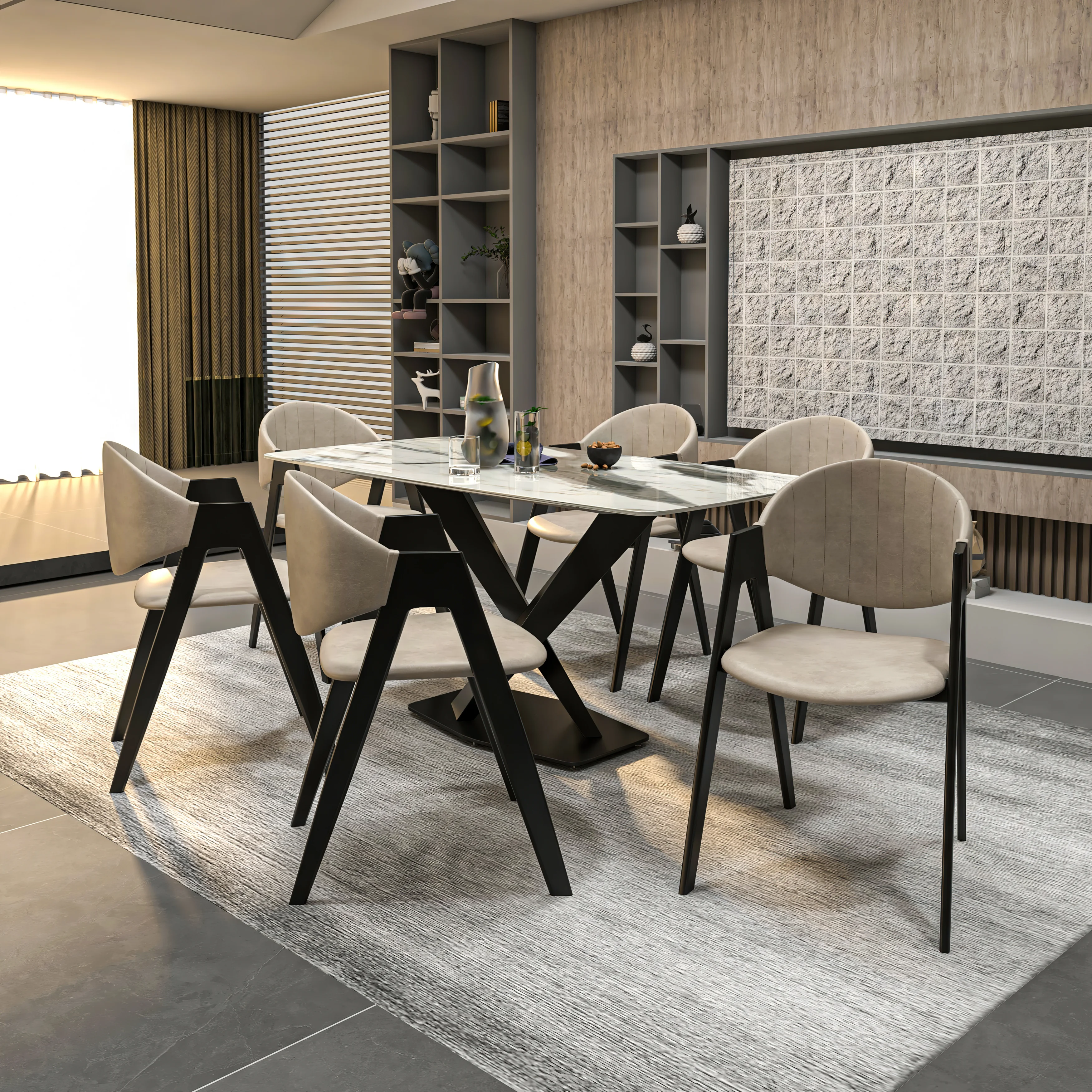 Savor Collection Modern Dining Chair in Toupe