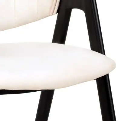 Savor Collection Modern Dining Chair in White