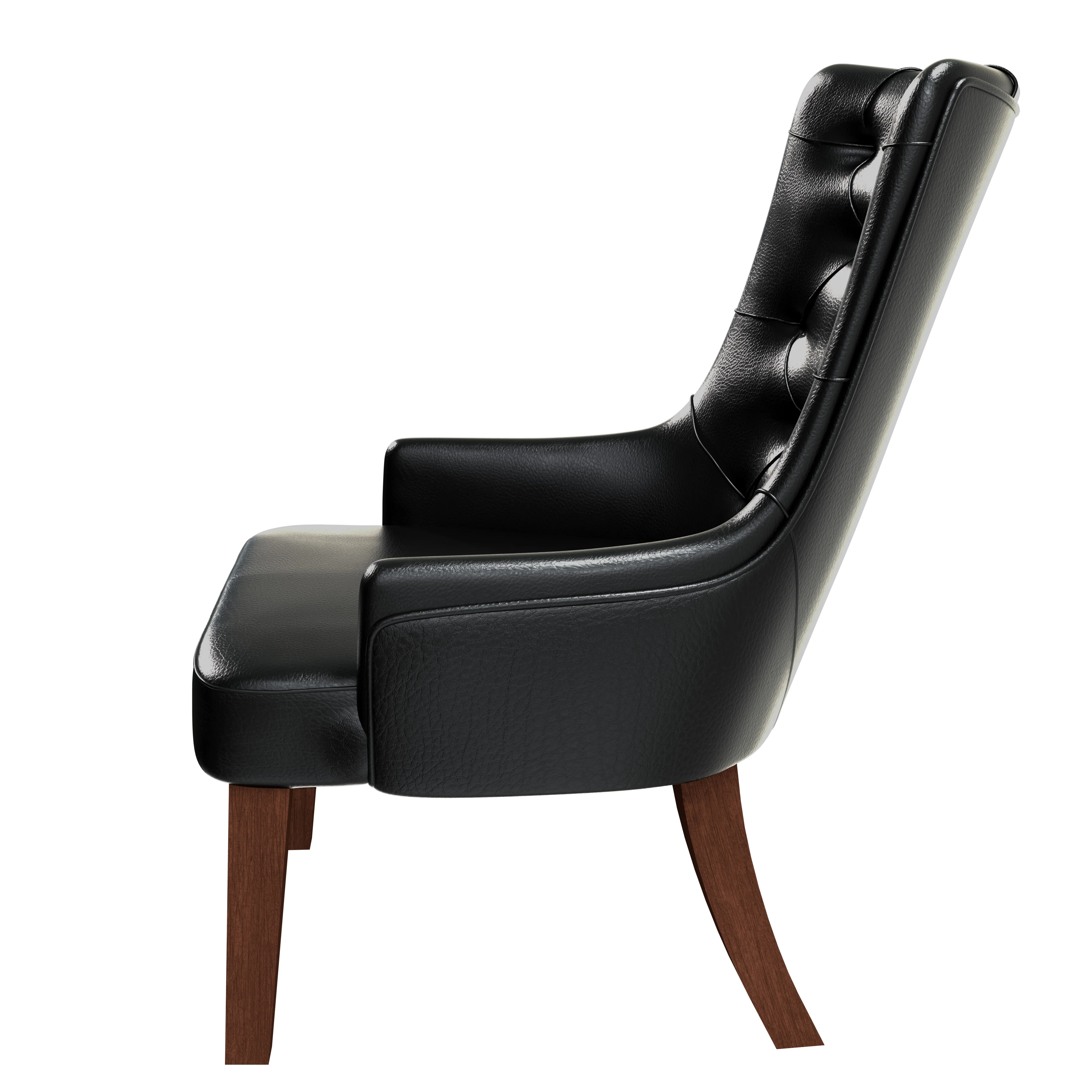 Spruce Collection Modern Wooden Dining Chair in Charcoal Grey Set of 4