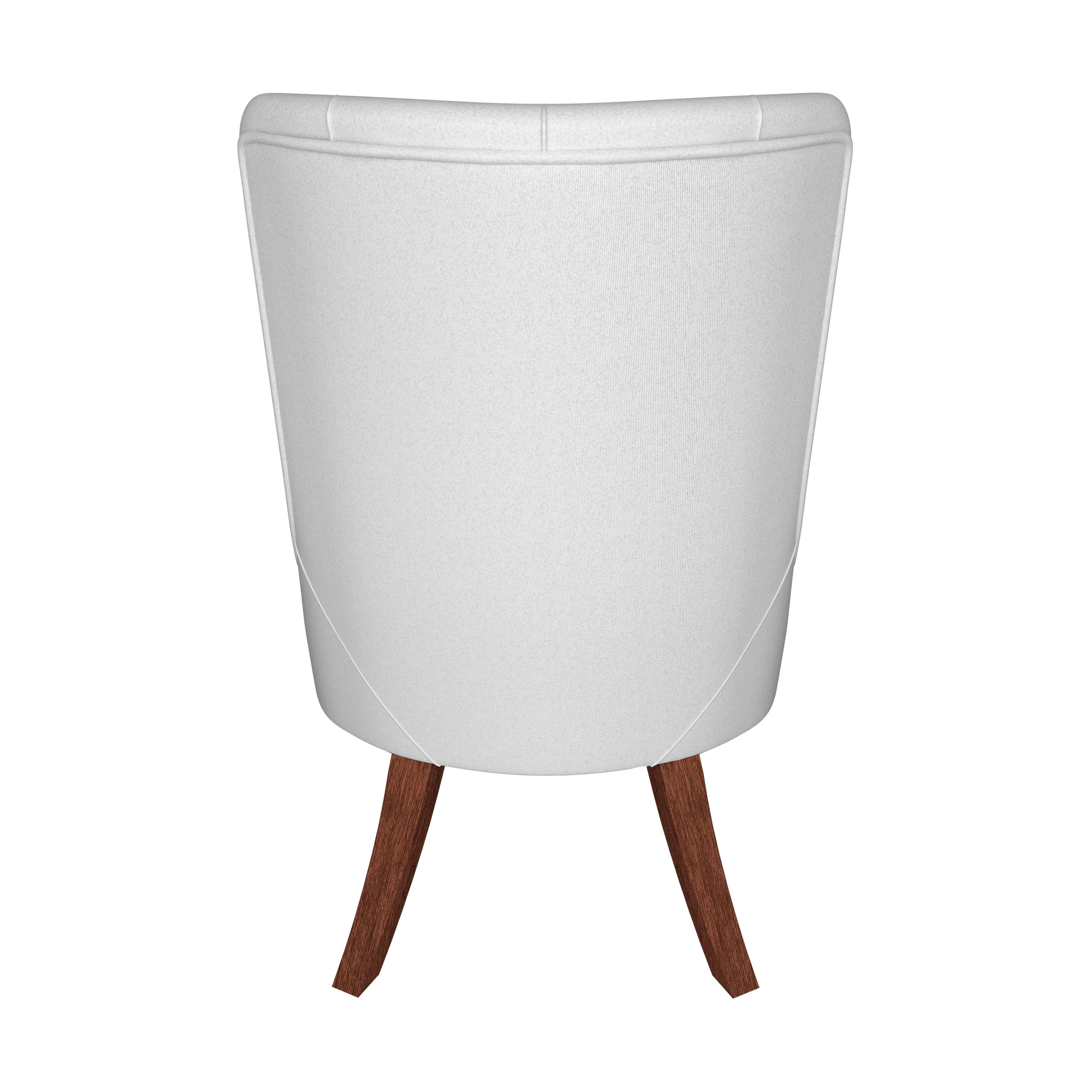 Spruce Collection Modern Wooden Dining Chair in Light Grey Set of 2