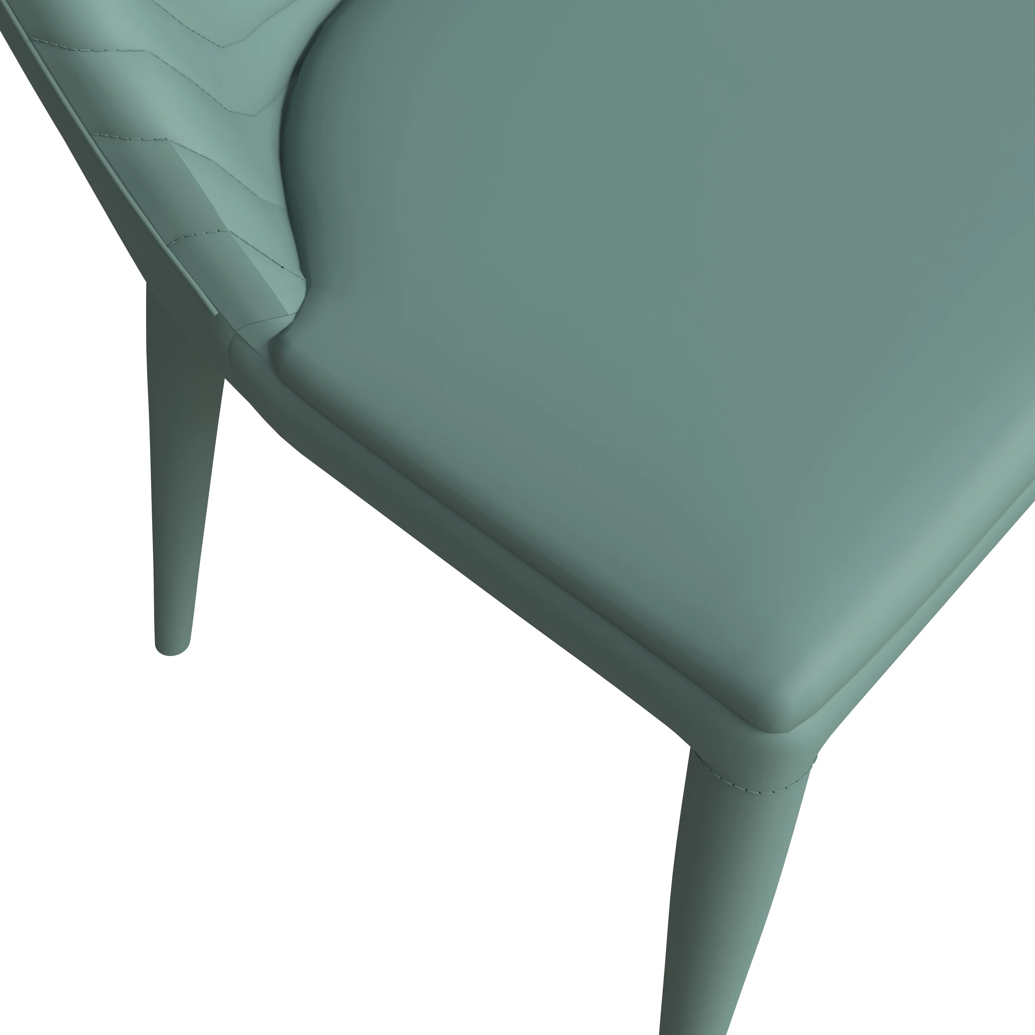 Seville Collection Modern Dining Chair in Green