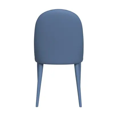 Seville Collection Modern Dining Chair in Navy Blue - Set of 4