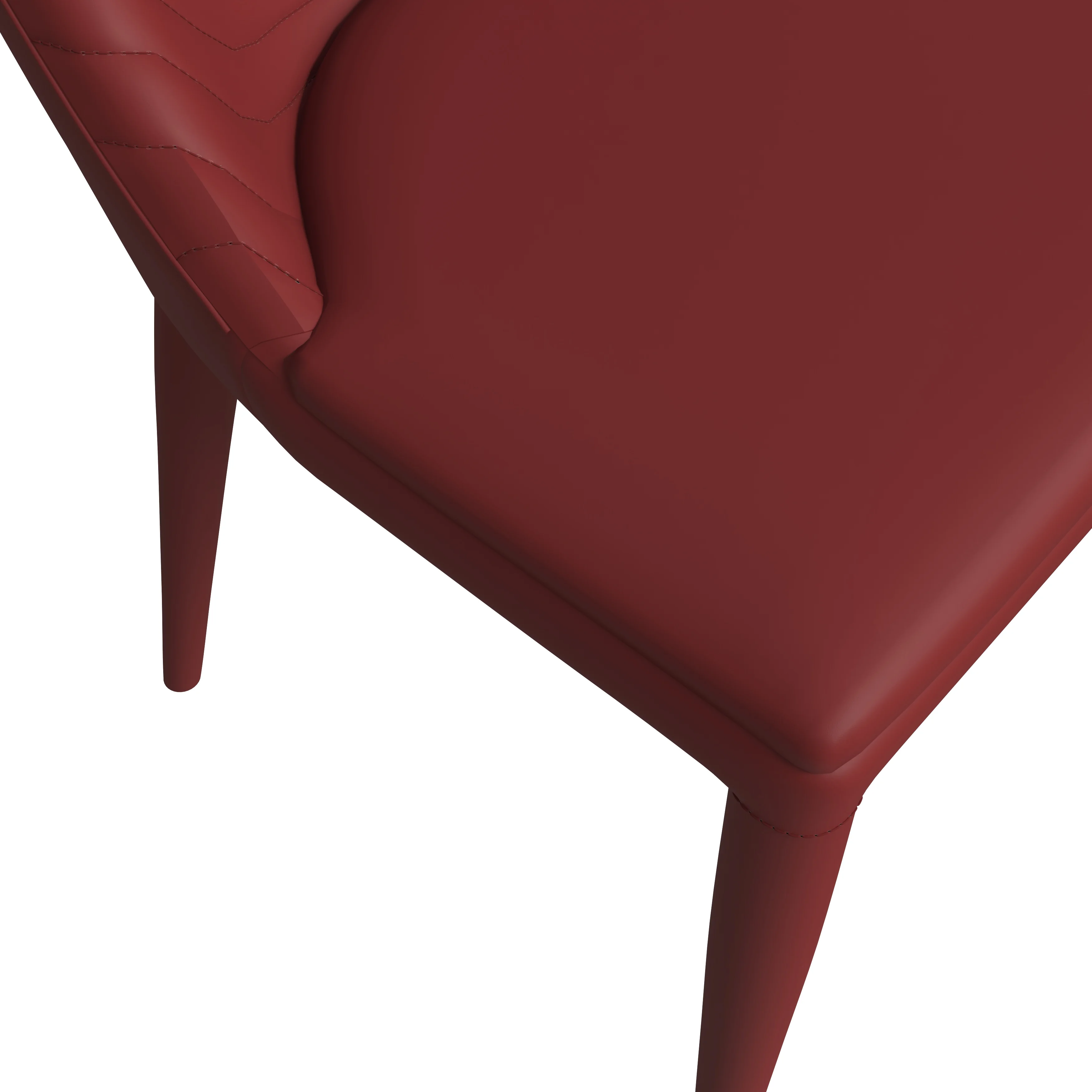 Seville Collection Modern Dining Chair in Red