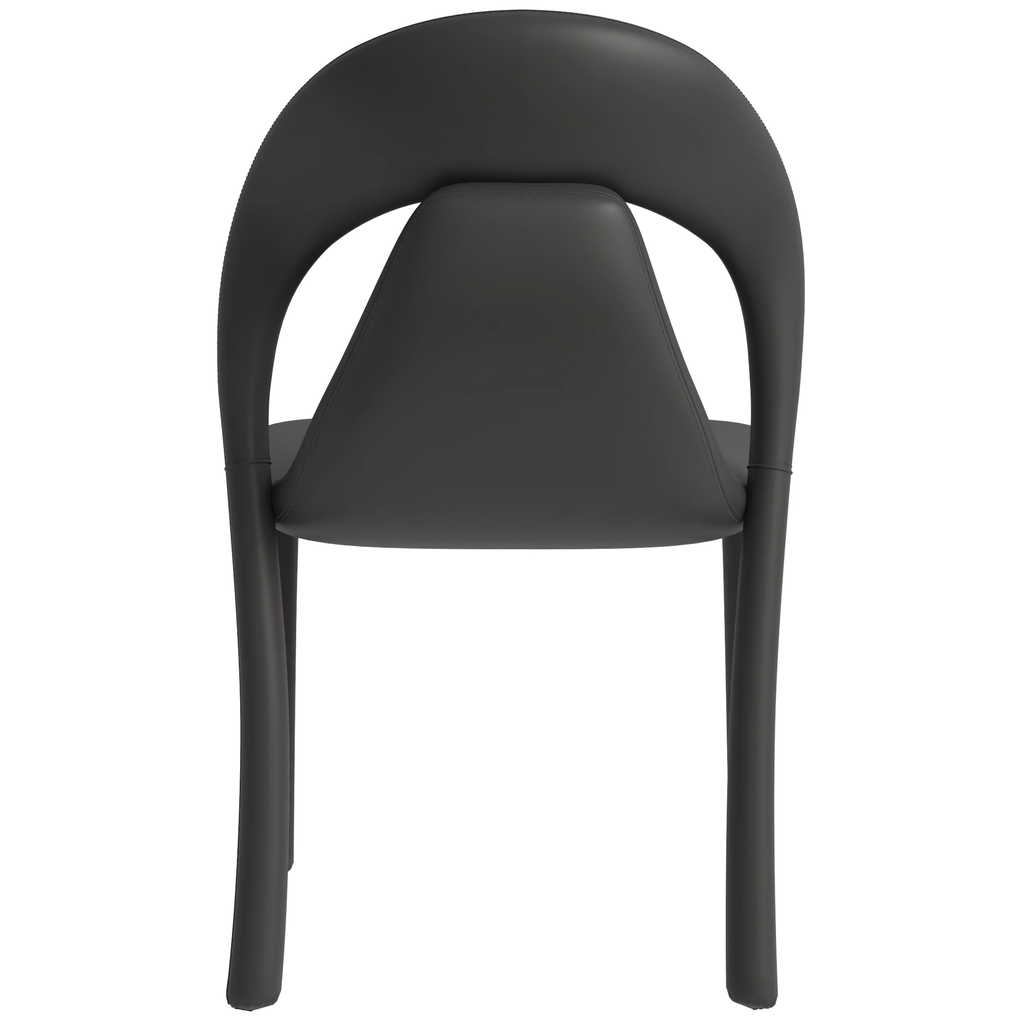 Solace Series Modern Dining Chair in Black Set of 4