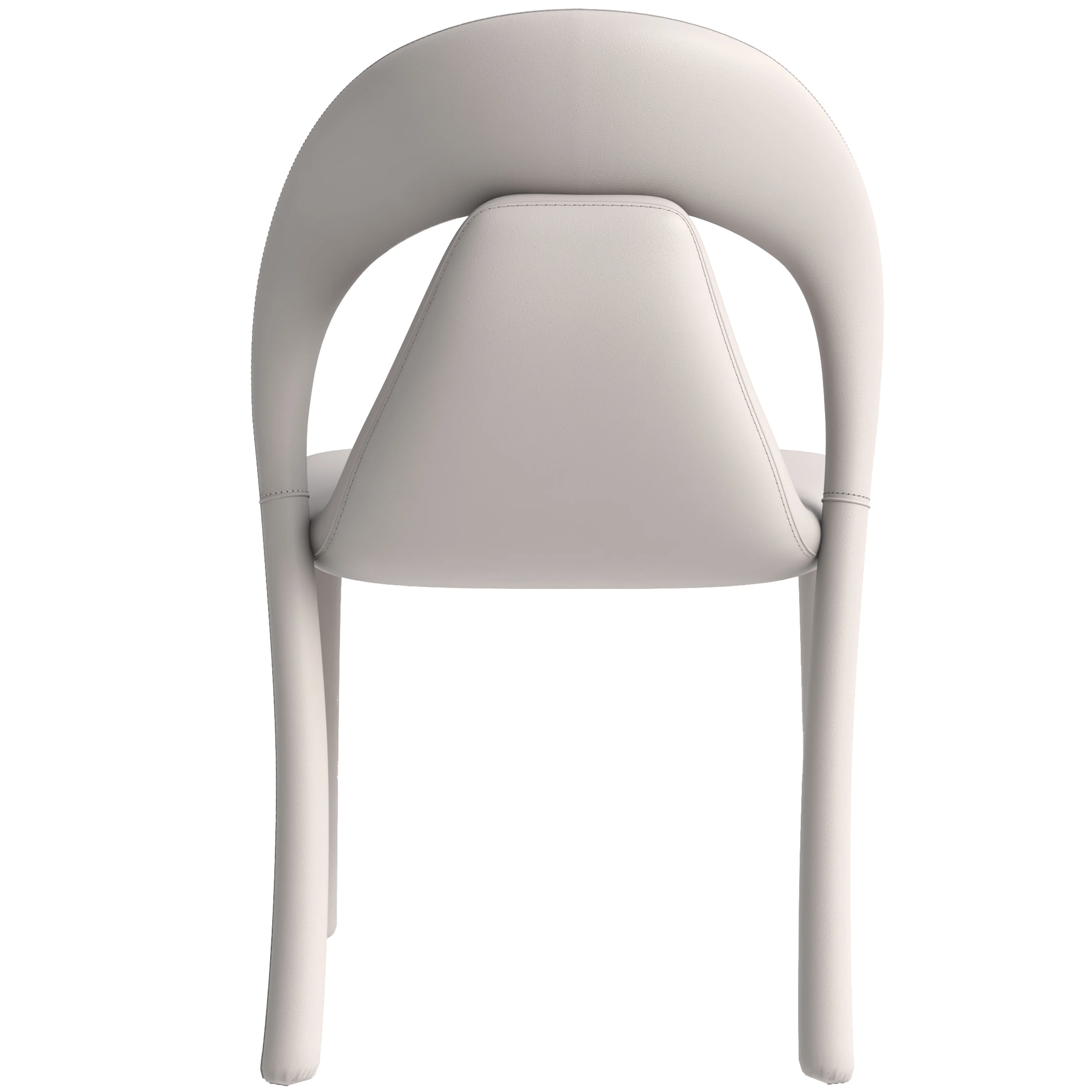 Solace Series Modern Dining Chair in Light Grey
