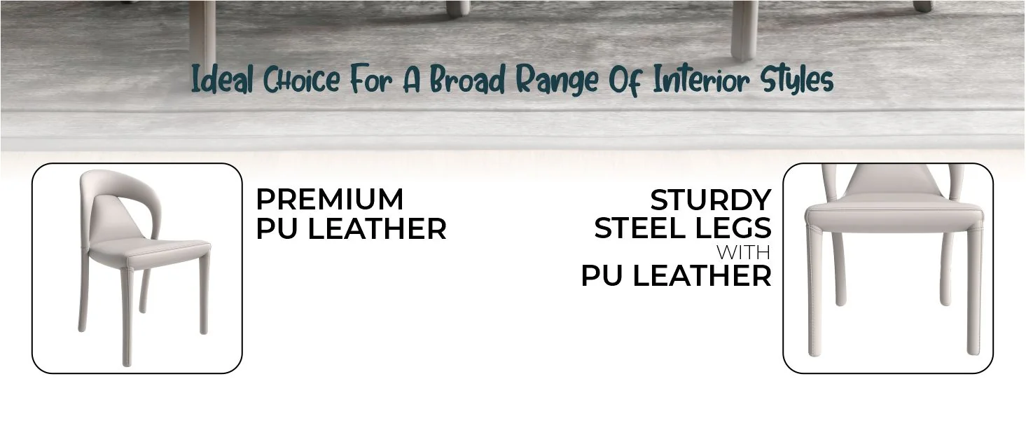 Solace Series Modern Dining Chair in Light Grey Set of 4