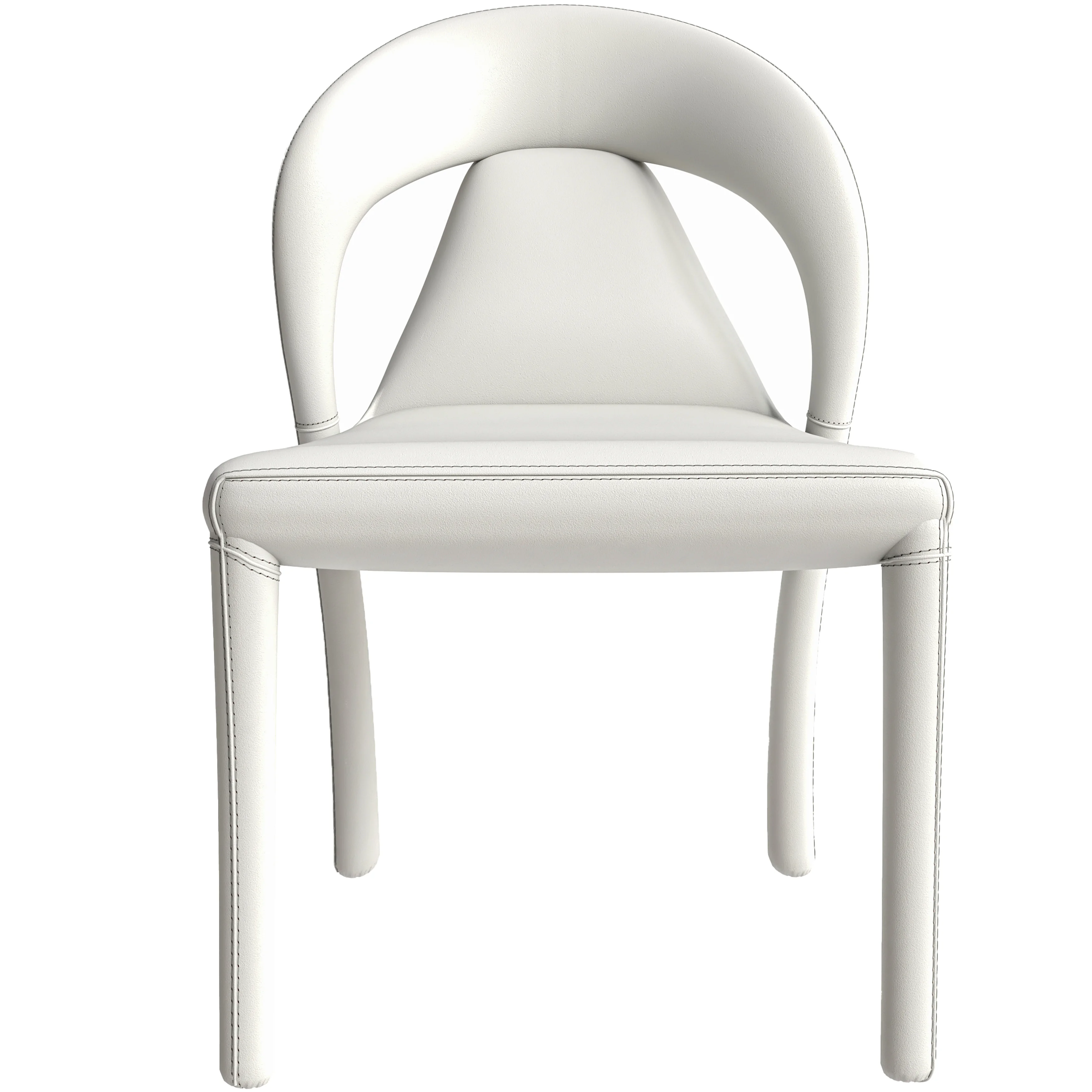 Solace Series Modern Dining Chair in White