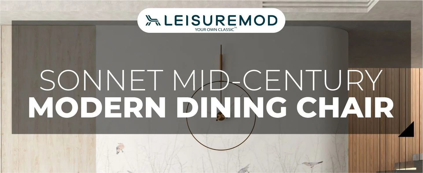 Sonnet Series Modern Dining Chair in Charcoal Fabric - Set of 4