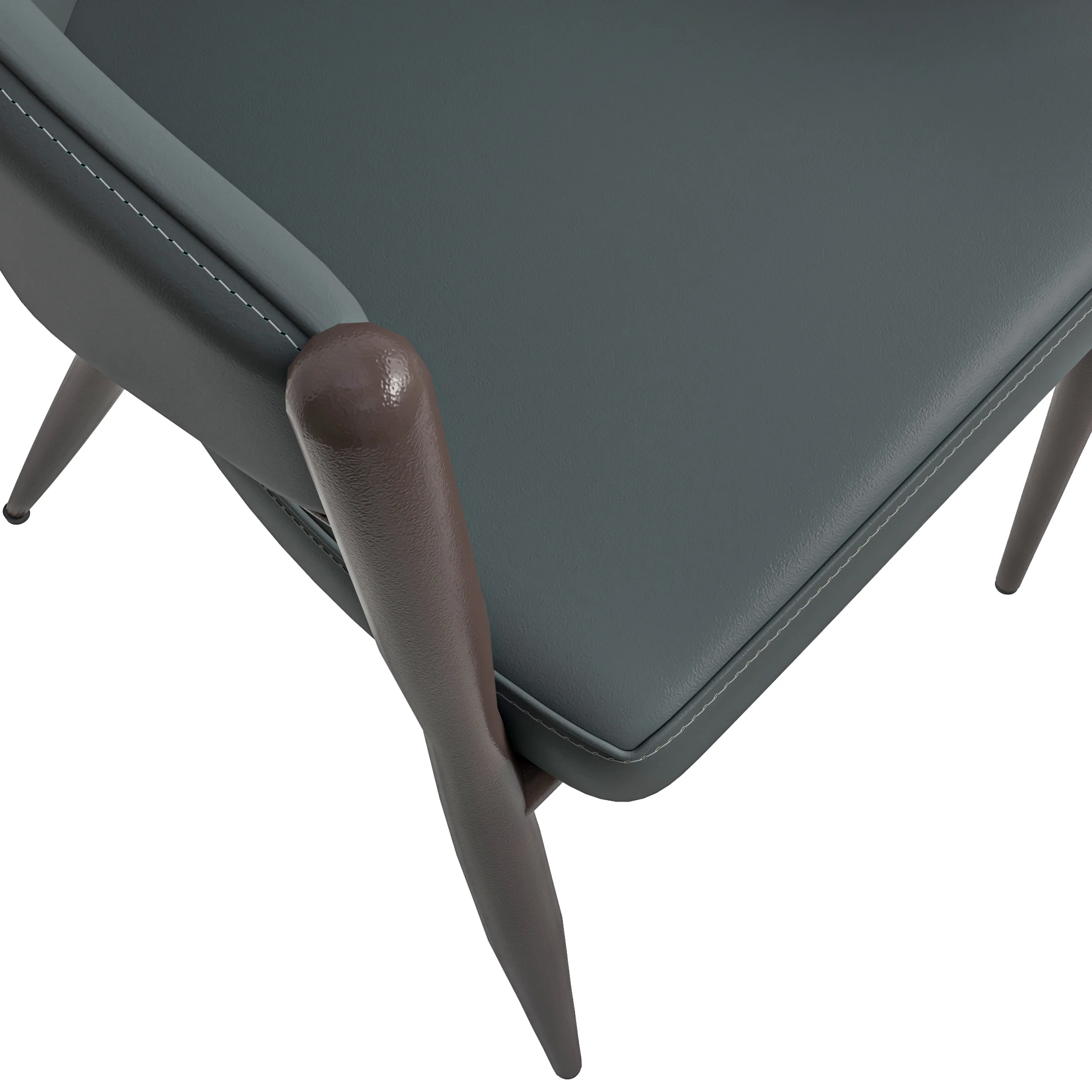 Sante Collection Modern Dining Chair Set of 2 in Grey