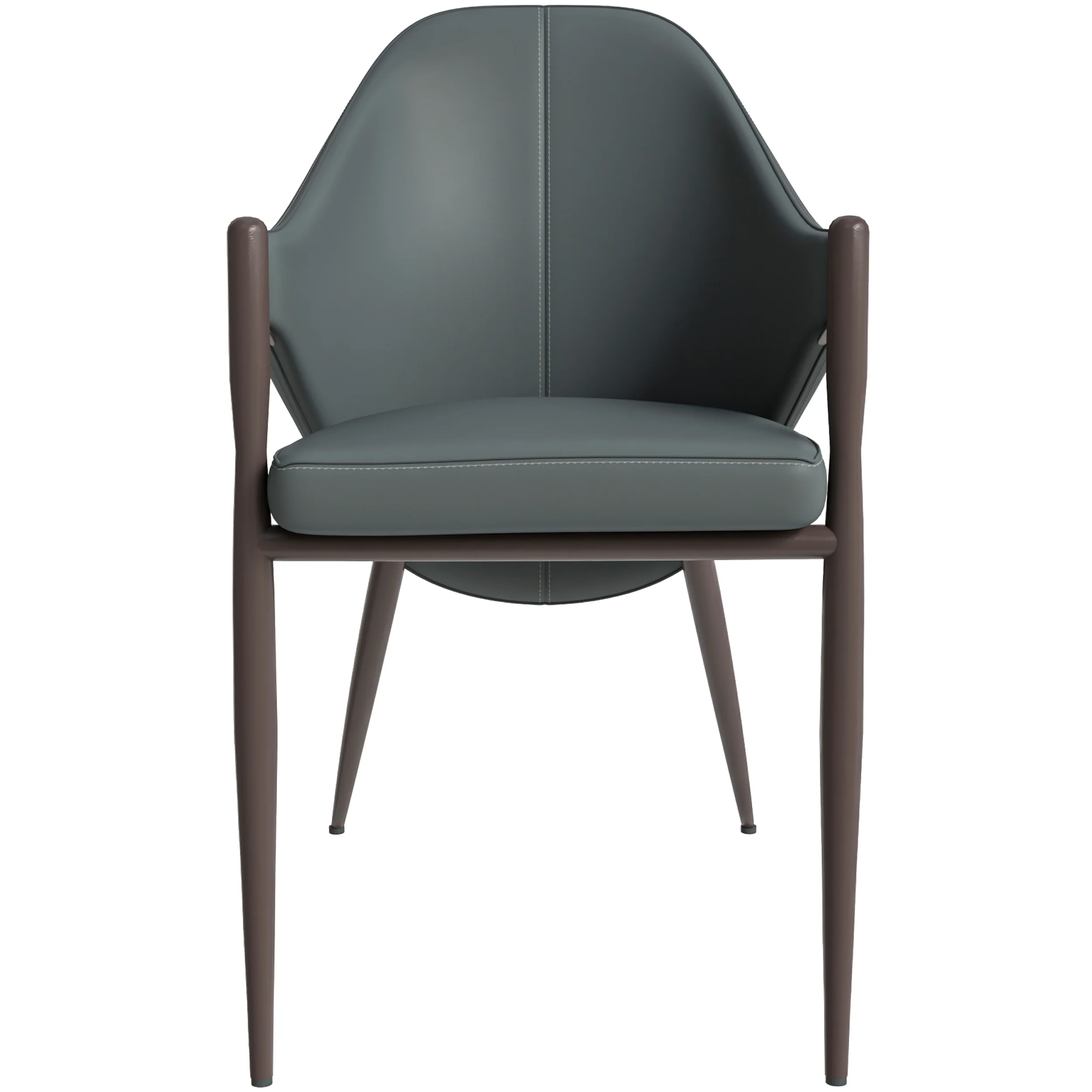 Sante Collection Modern Dining Chair Set of 4 in Grey