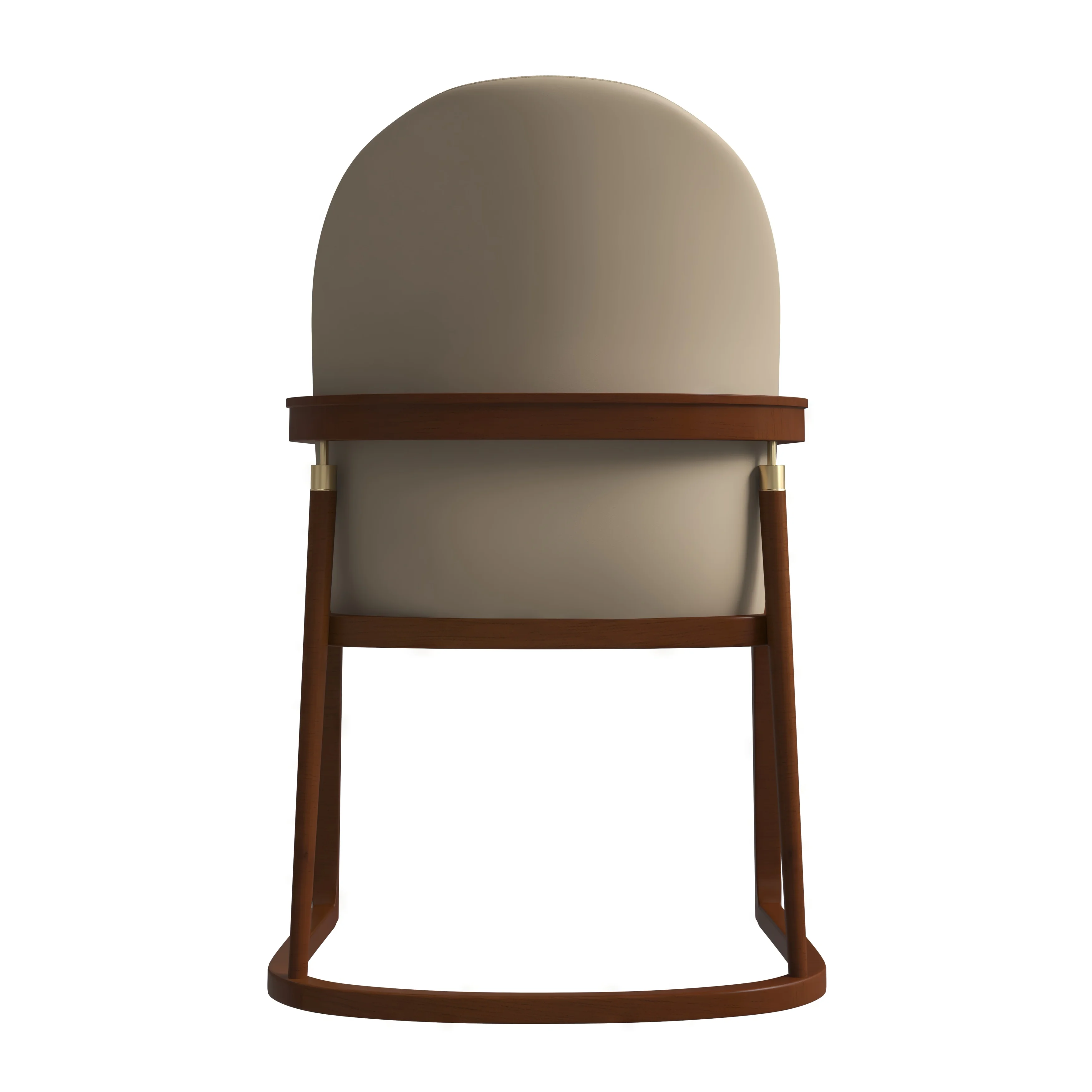 Svelta Elegant Wooden Dining Chair in Dark Toupe