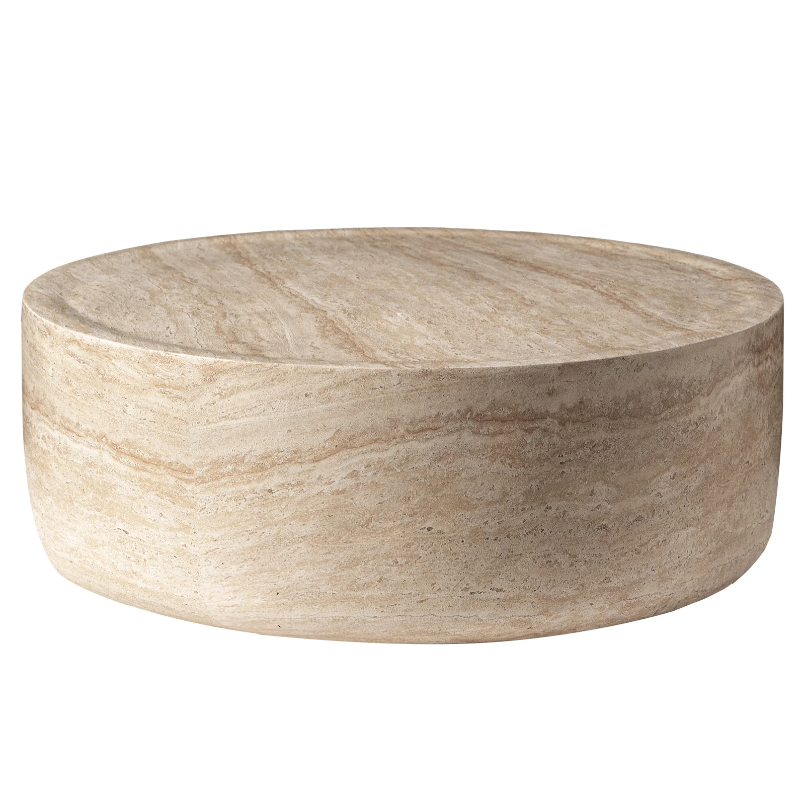 Sandy Collection Coffee Table in Travertine