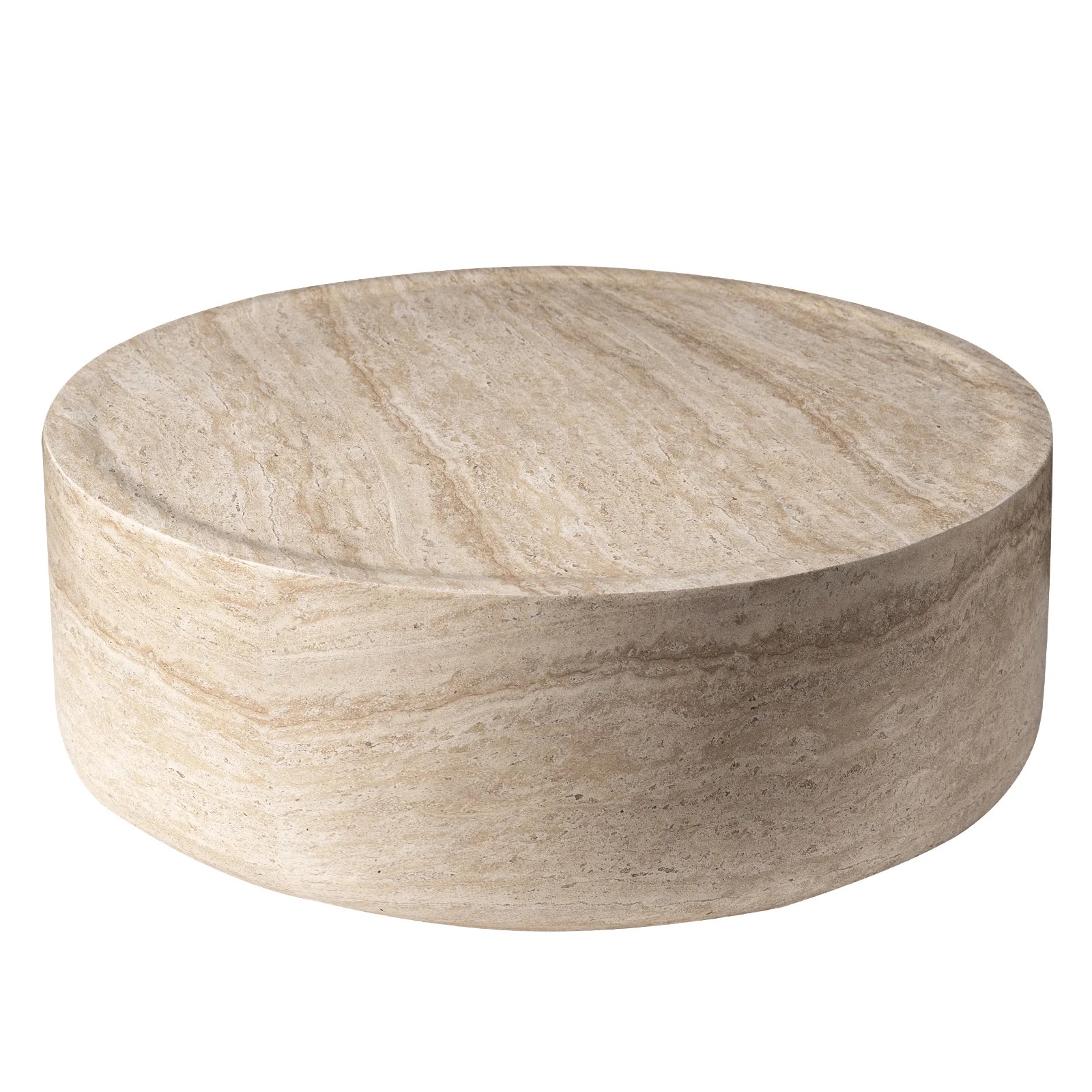 Sandy Collection Coffee Table in Travertine