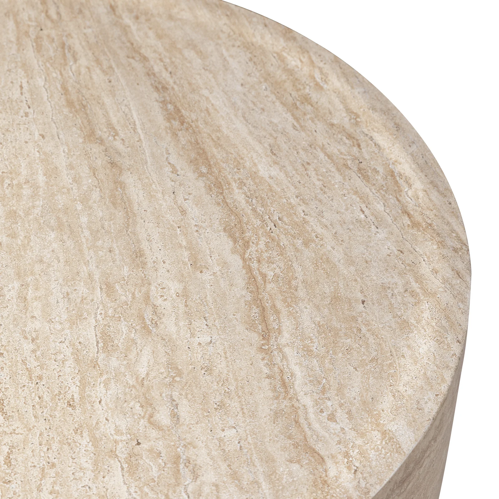 Sandy Collection Coffee Table in Travertine