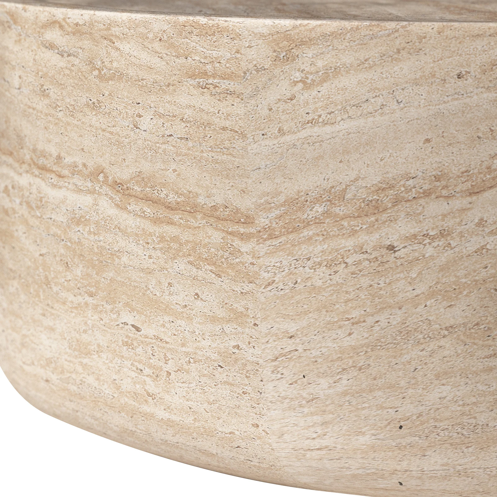 Sandy Collection Coffee Table in Travertine