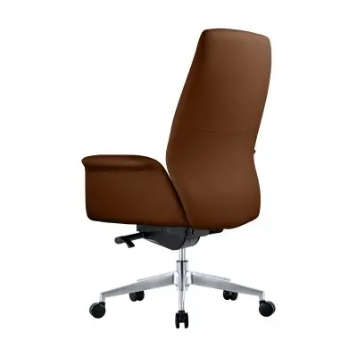 Summit Series Office Chair In Dark Brown Leather