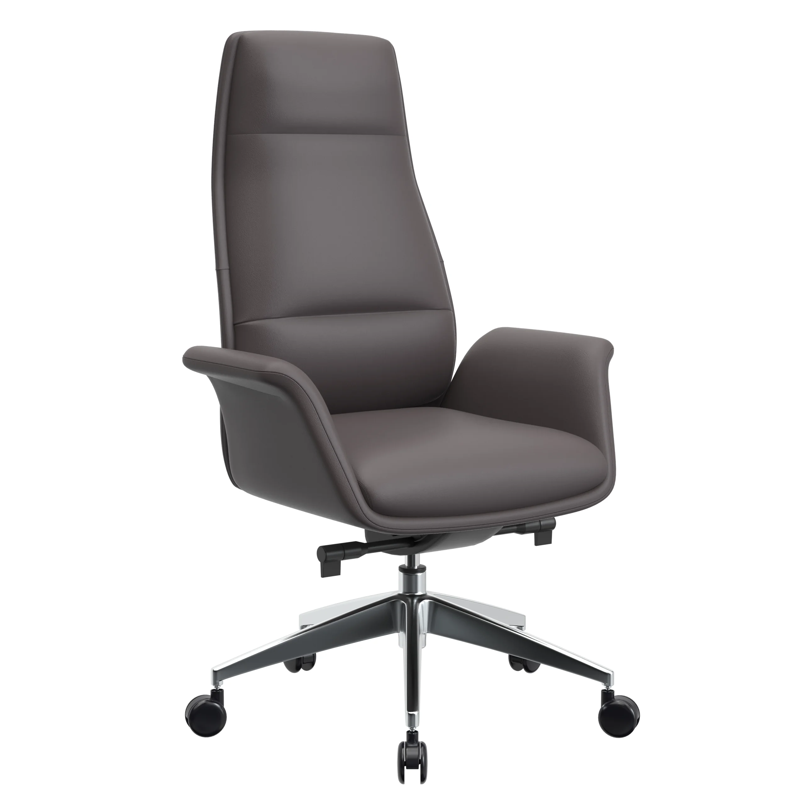Summit Series Tall Office Chair In Grey Leather