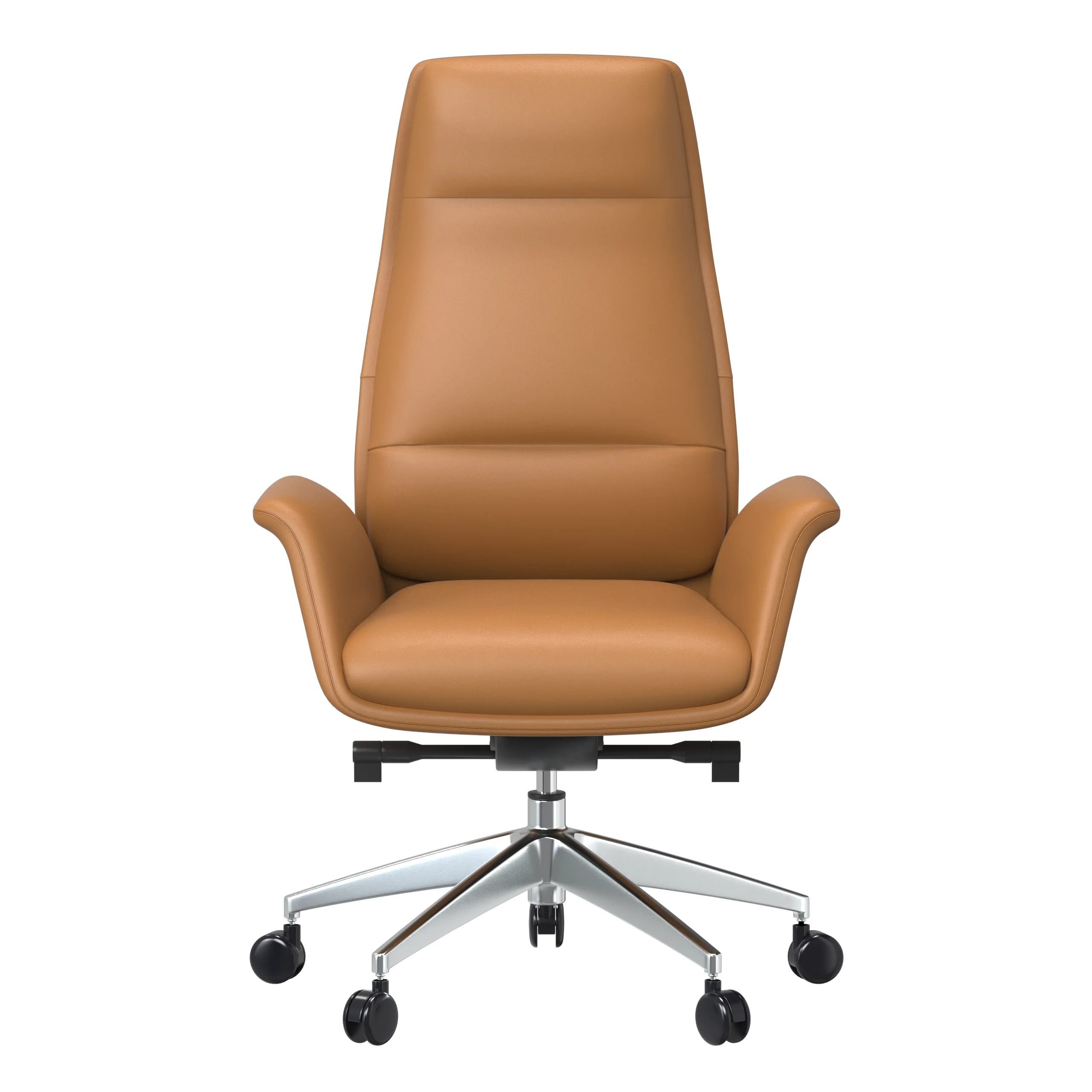 Summit Series Tall Office Chair In Acorn Brown Leather