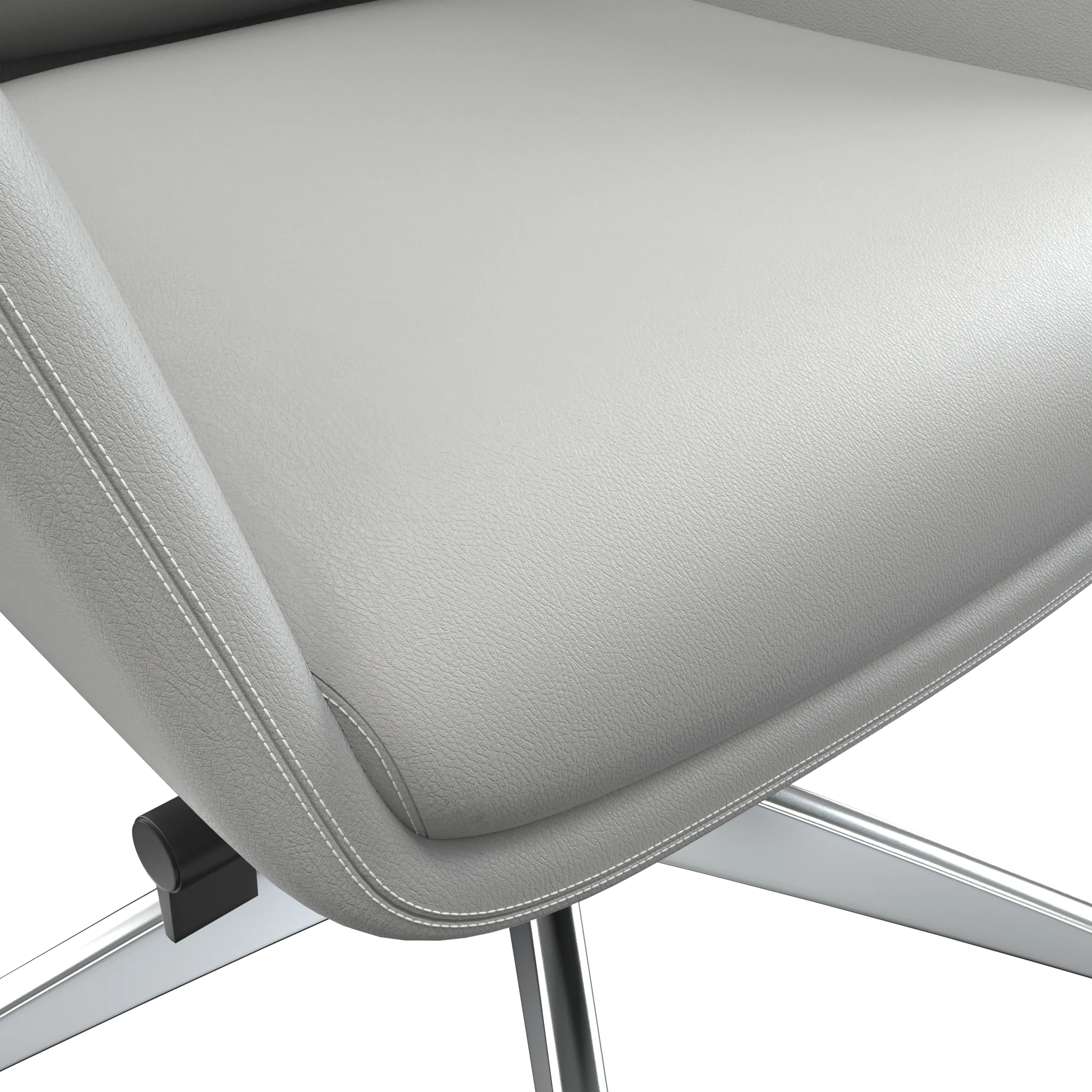 Summit Series Tall Office Chair In White Leather