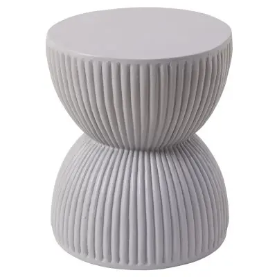 Modern Side End Table Spire Series In Grey