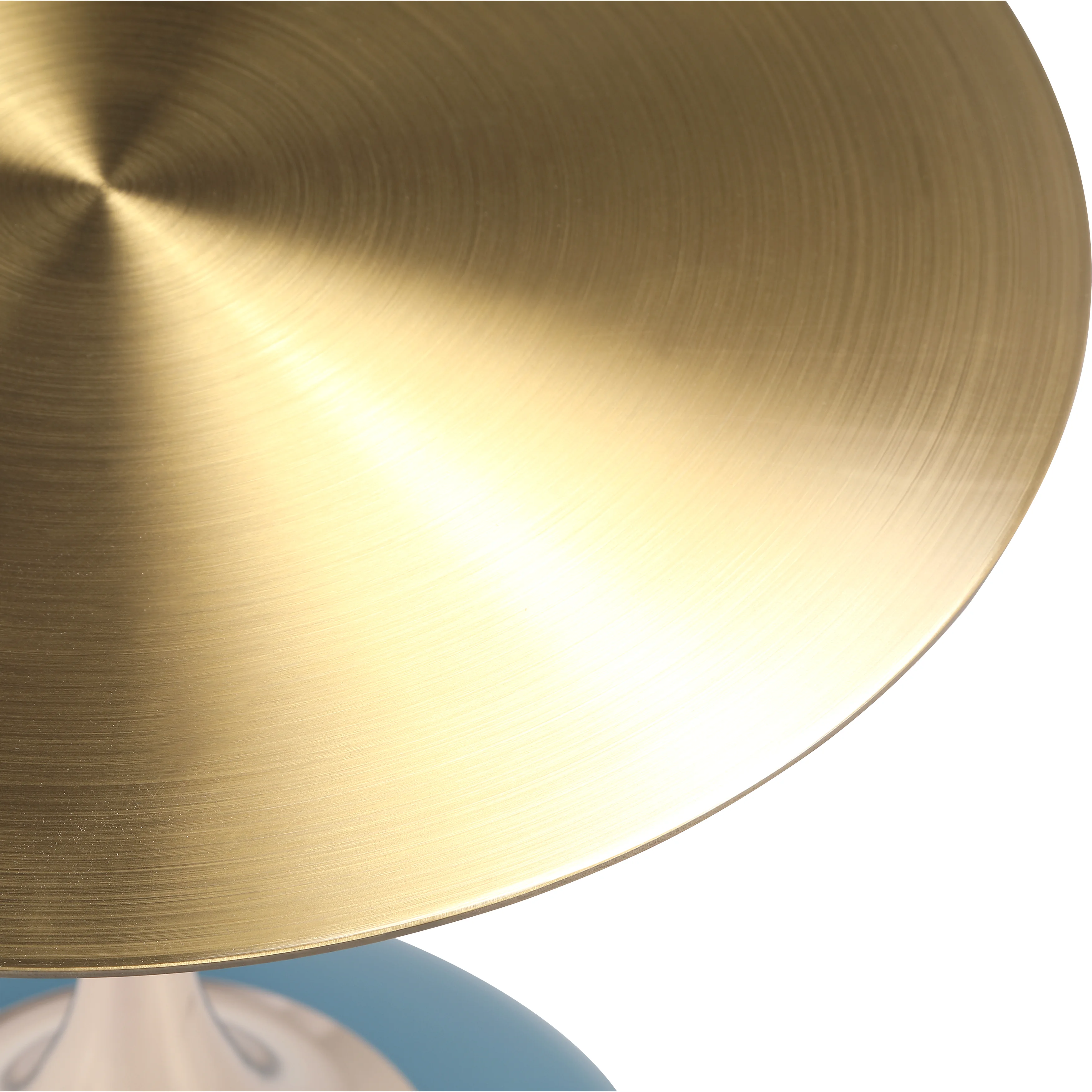 Savoy Collection Modern End Table In Blue