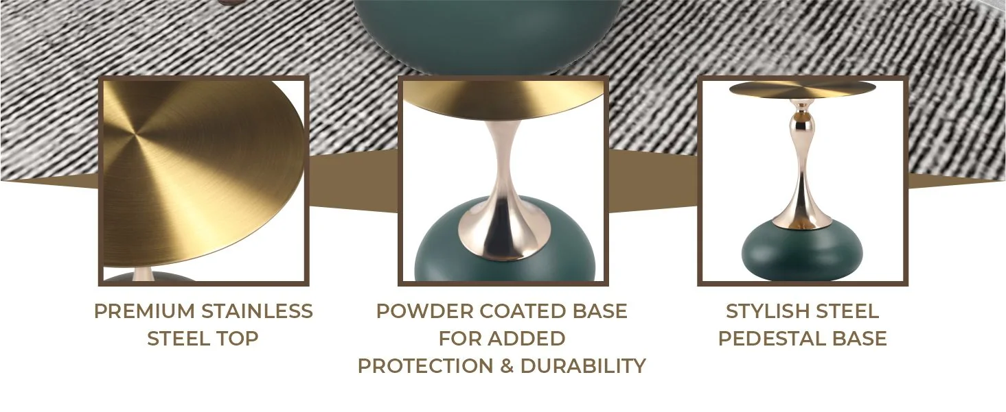 Savoy Collection Modern End Table In Green